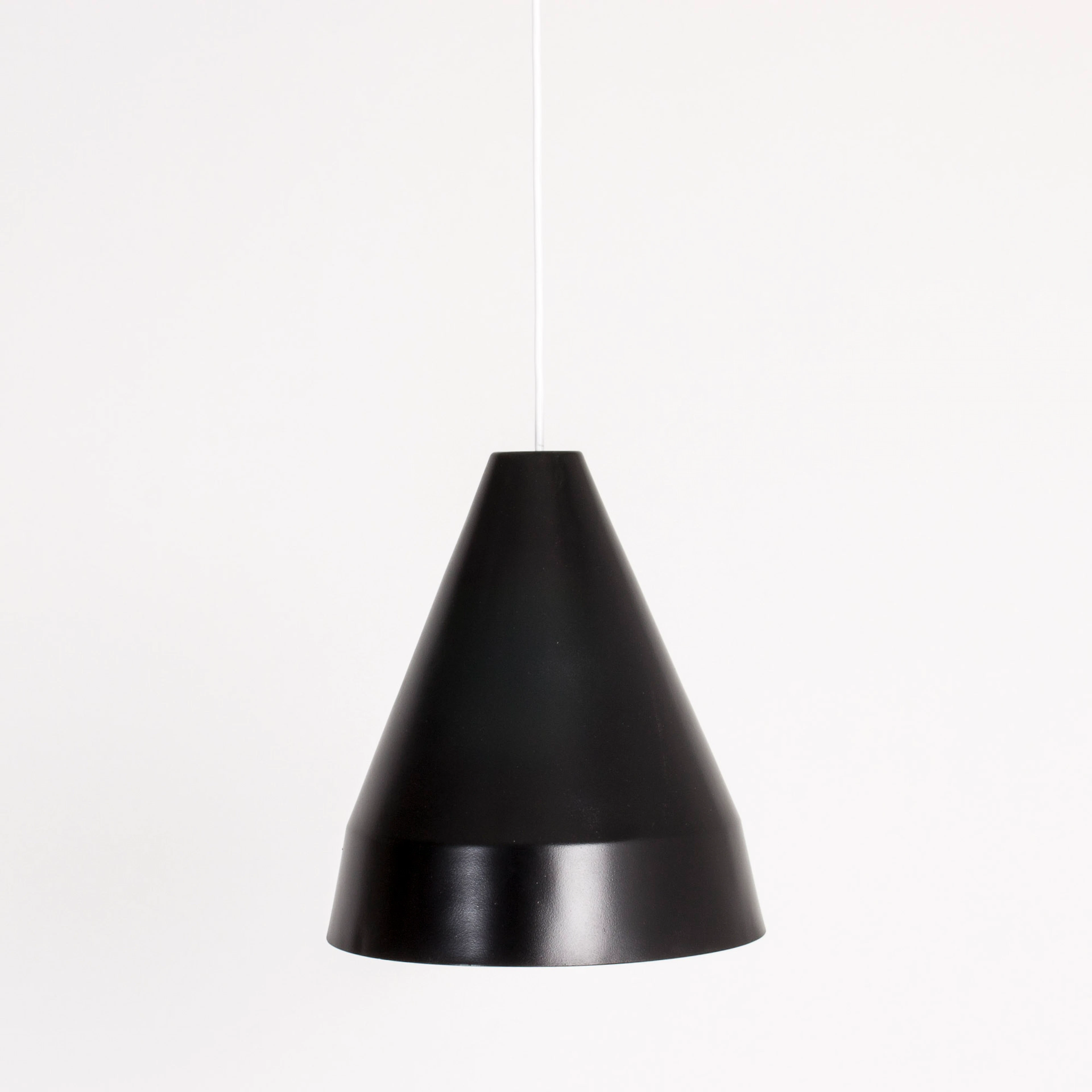 Black lacquered pendant lamp by Alf Svensson