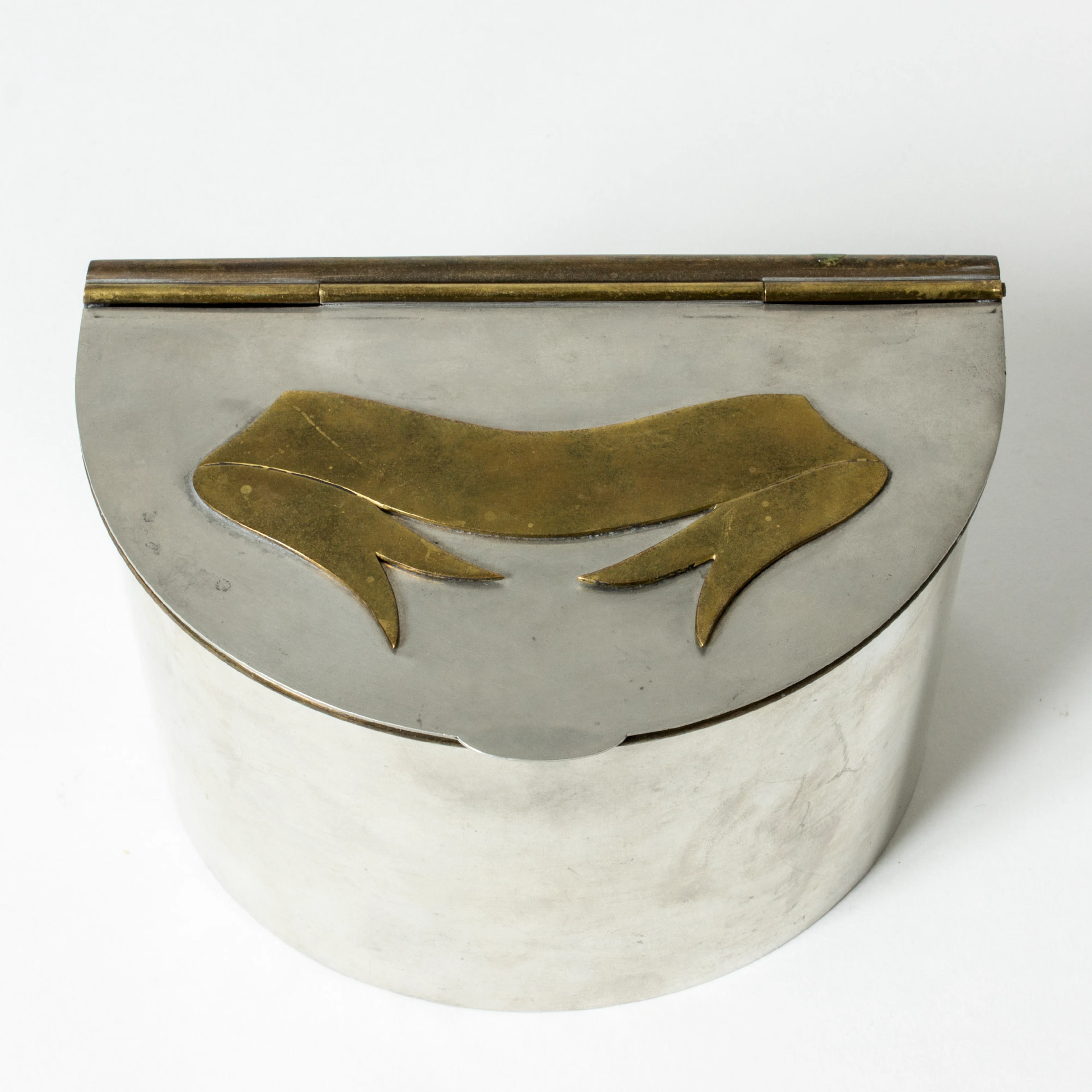 Midcentury pewter jar by Estrid Ericson