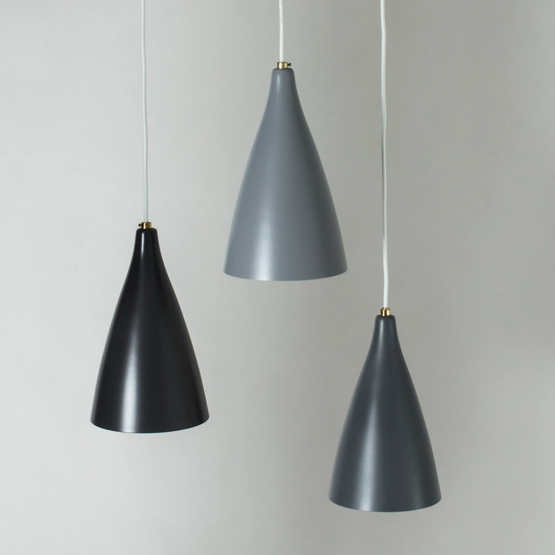 Set of three pendant lamps from Böhlmarks