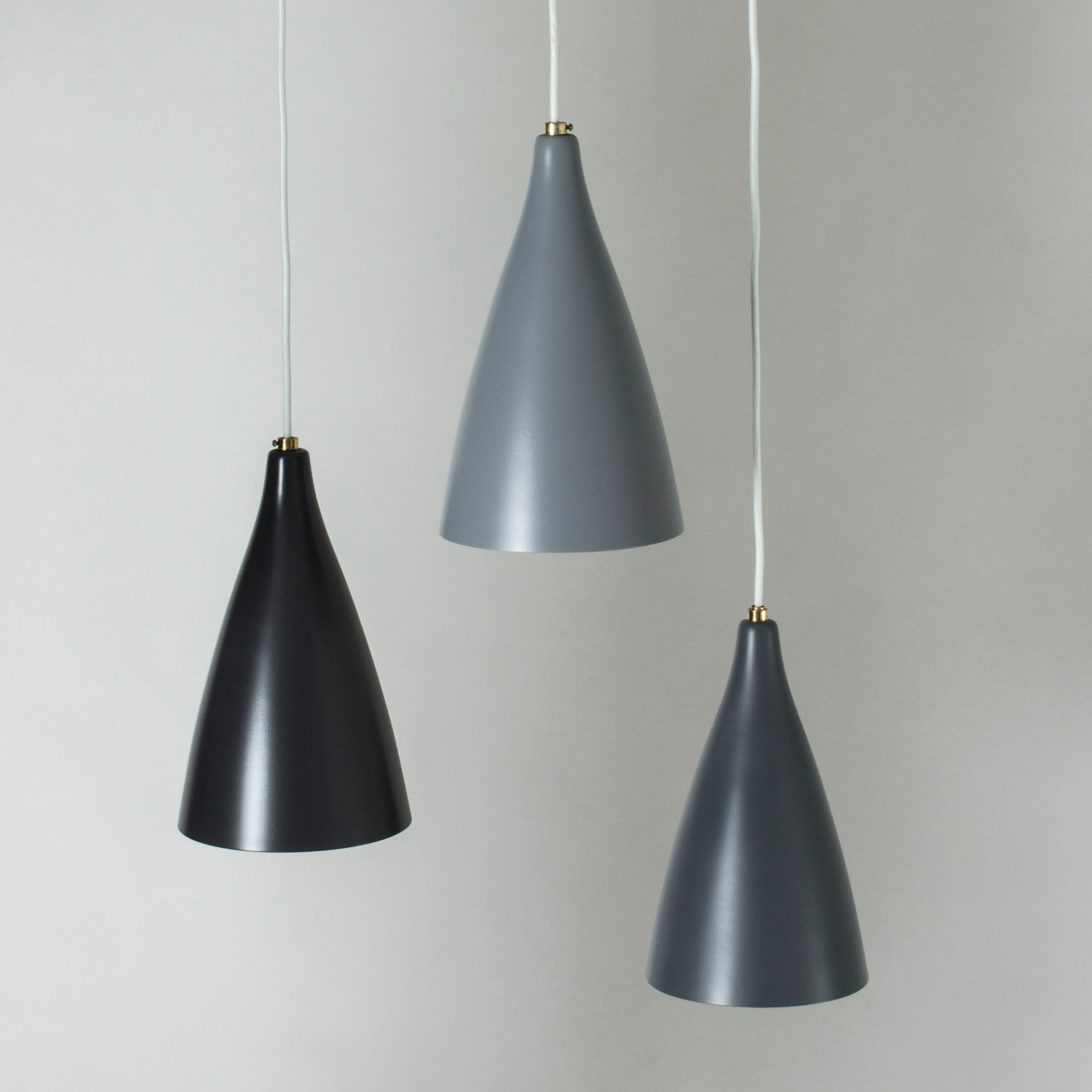 Set of three pendant lamps from Böhlmarks