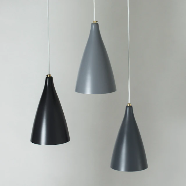 Set of three pendant lamps from Böhlmarks