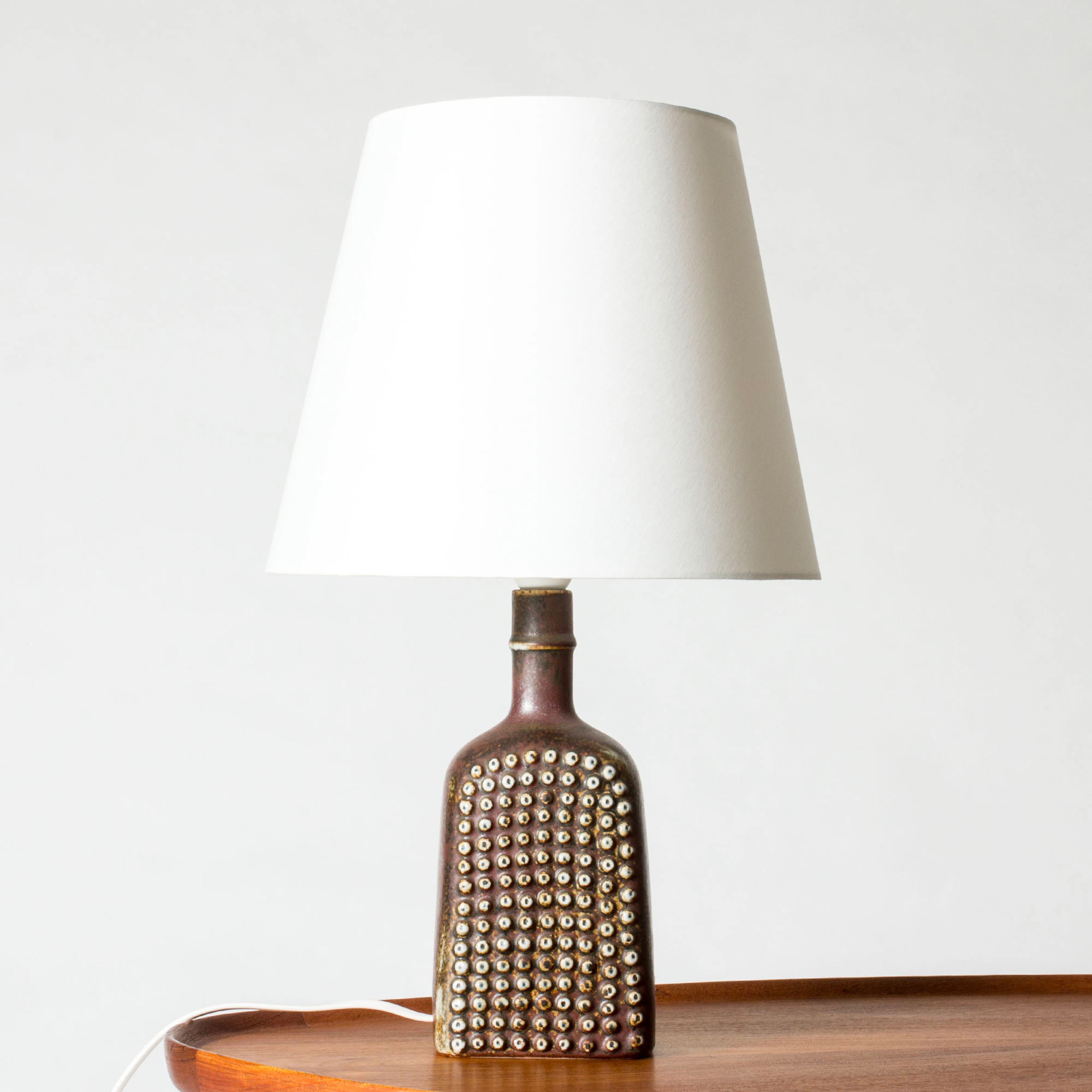 Stoneware table lamp by Stig Lindberg