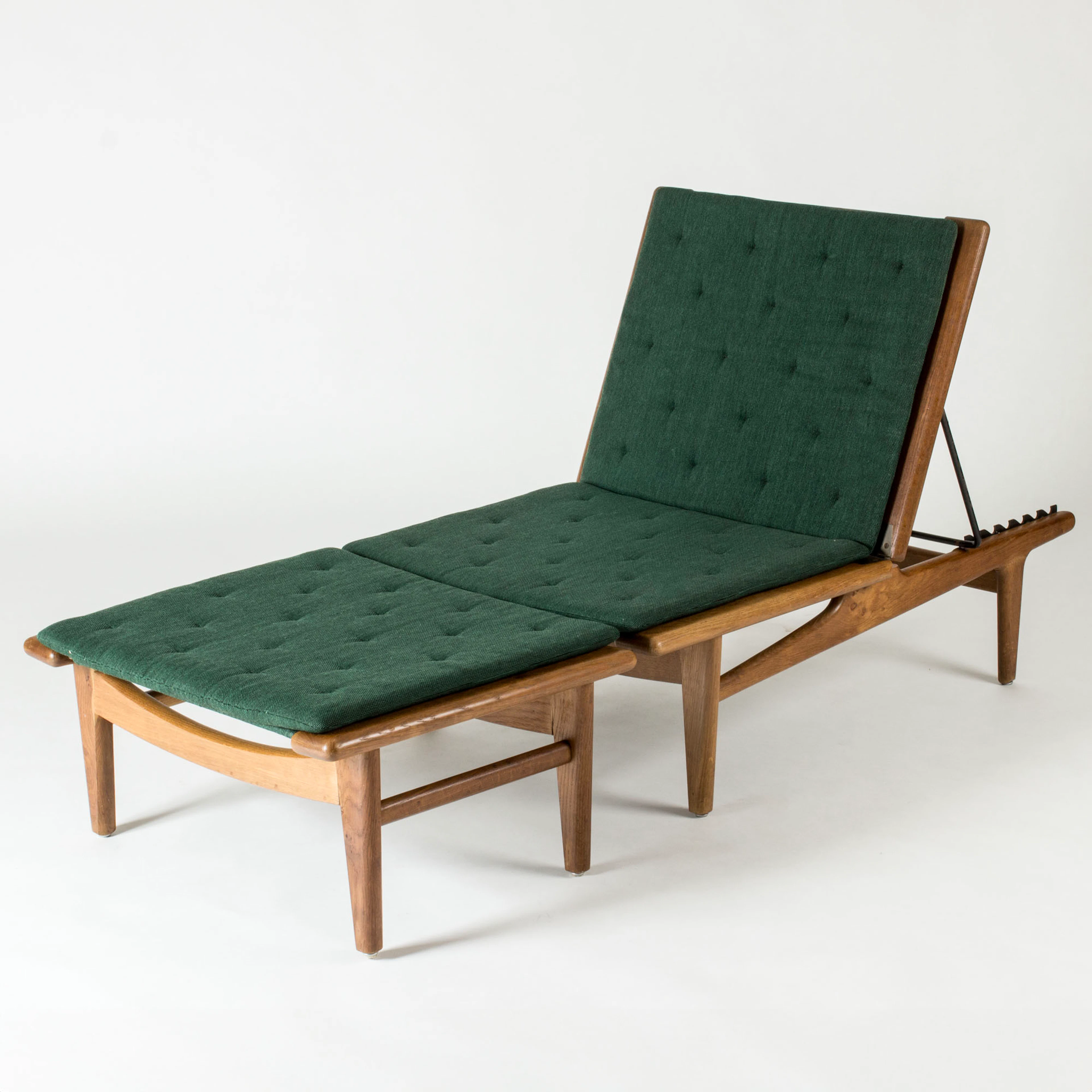 Lounge chair with footstool by Hans J. Wegner