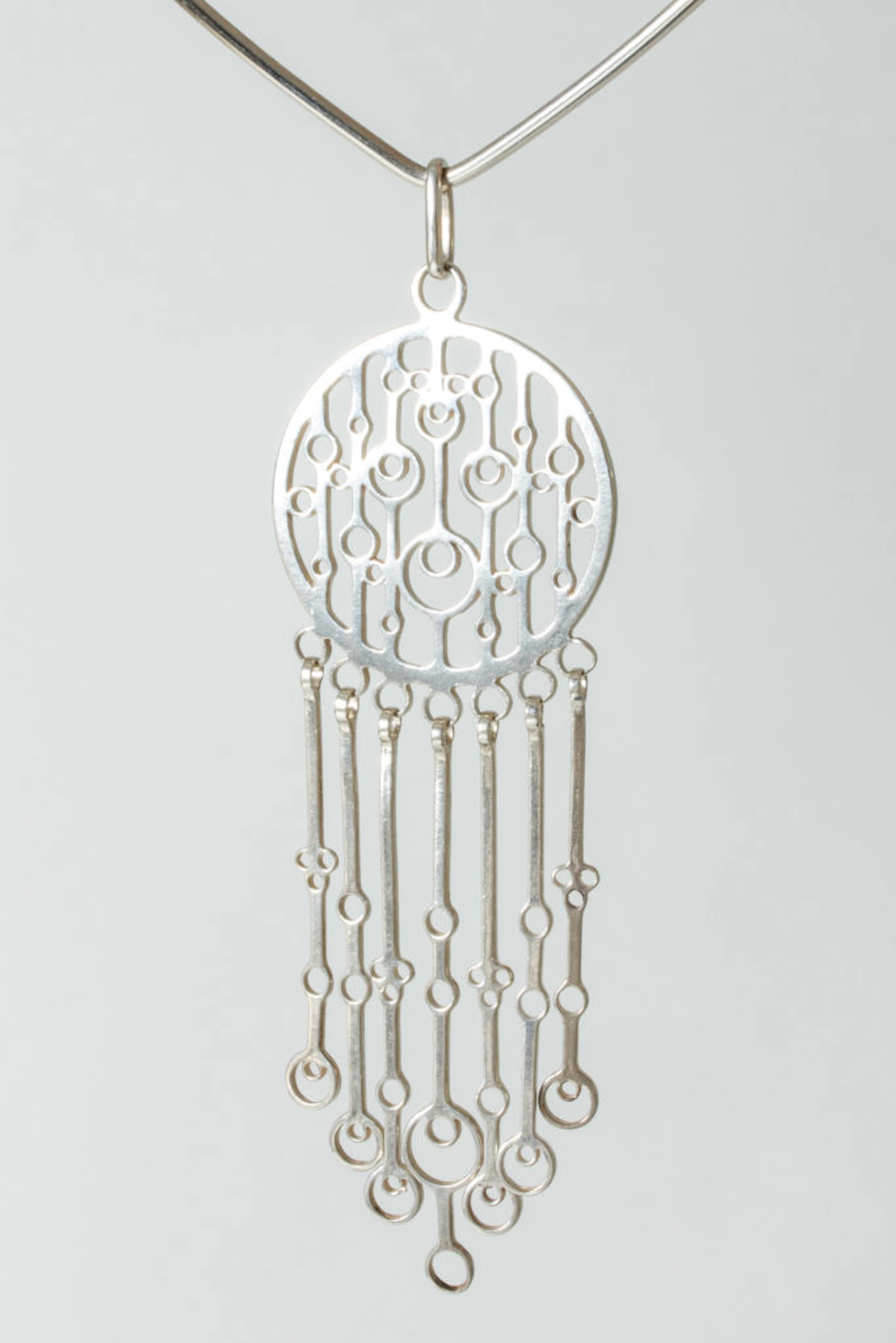 Modernist Scandinavian neckring by Marianne Berg