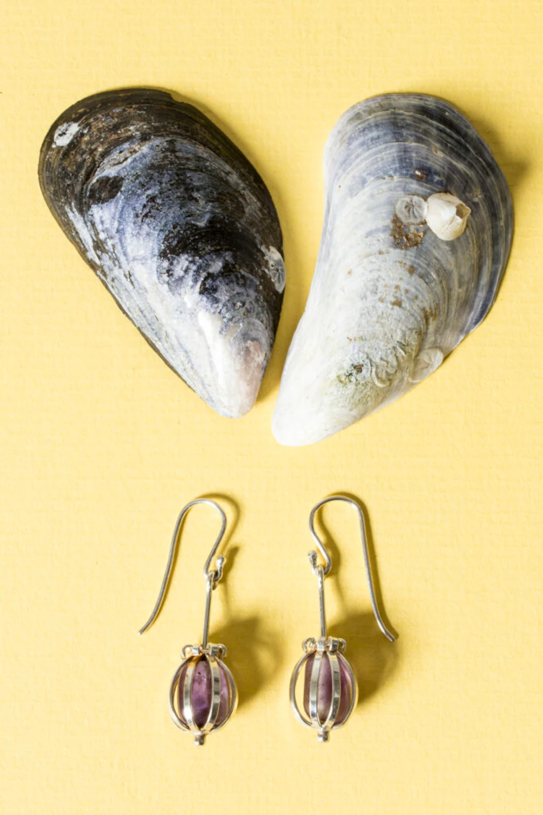 Modernist silver earrings by Arvo Saarela