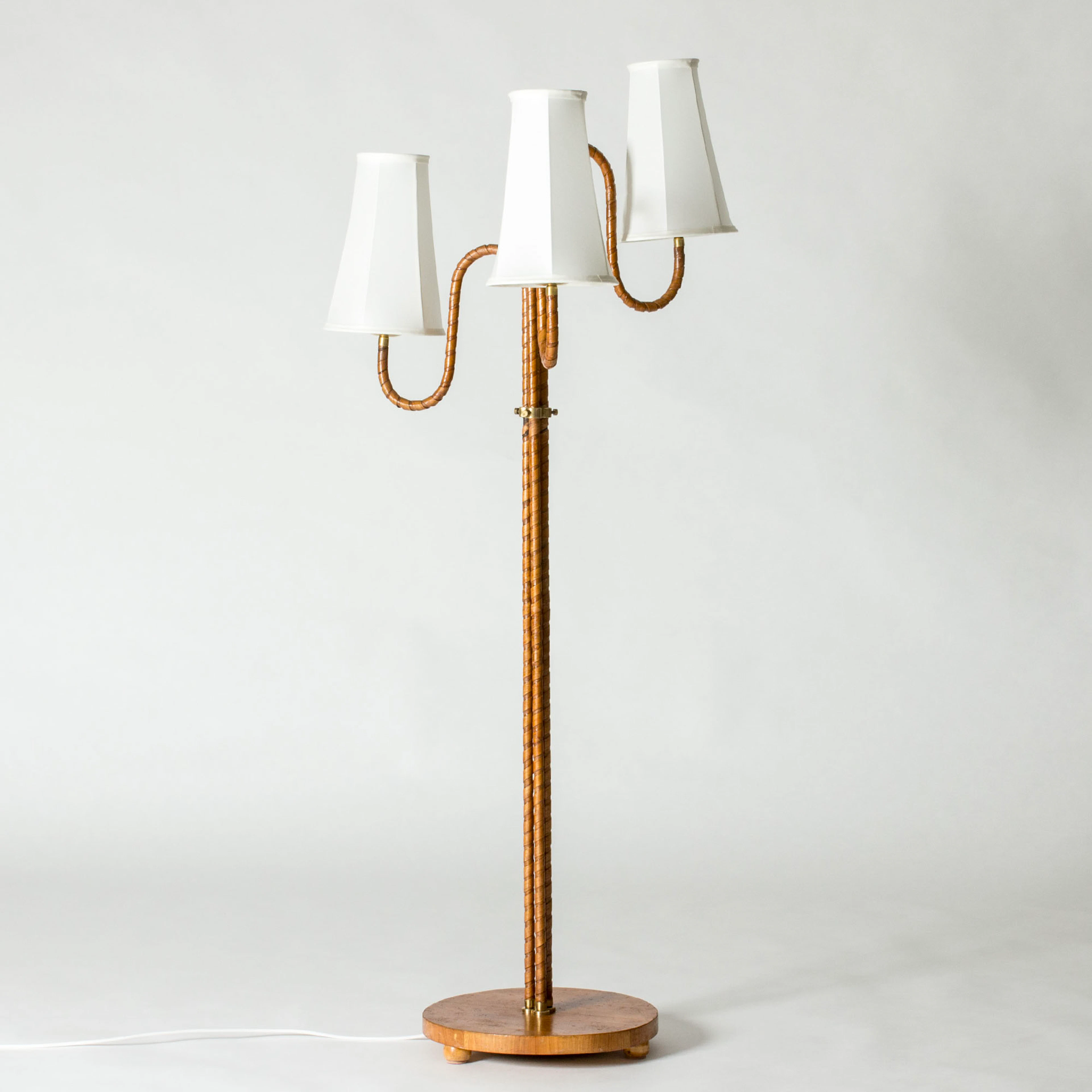 Swedish Grace Birch Bark Floor Lamp