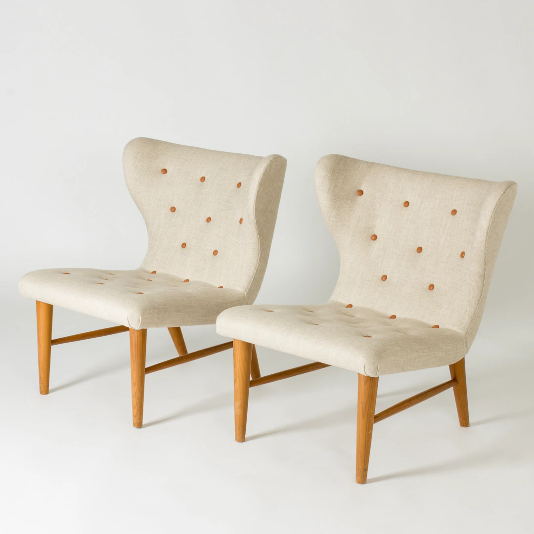 Modernist lounge chairs by Erik Karlén