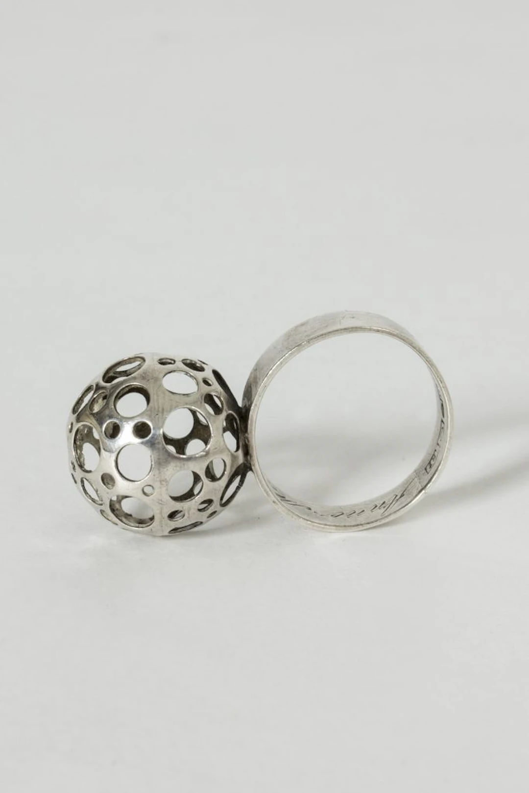 Silver “Ladybird” ring by Liisa Vitali