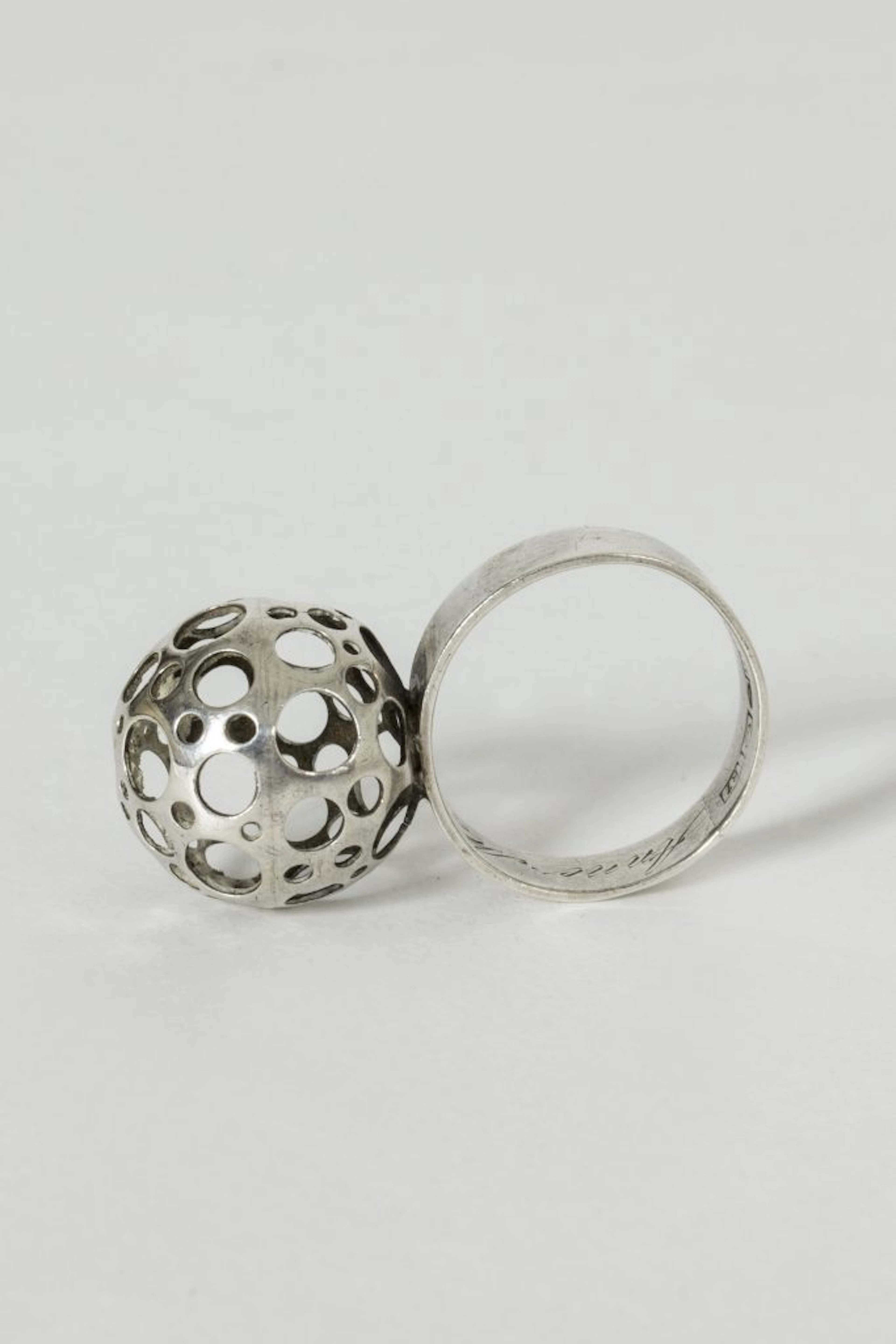 Silver “Ladybird” ring by Liisa Vitali