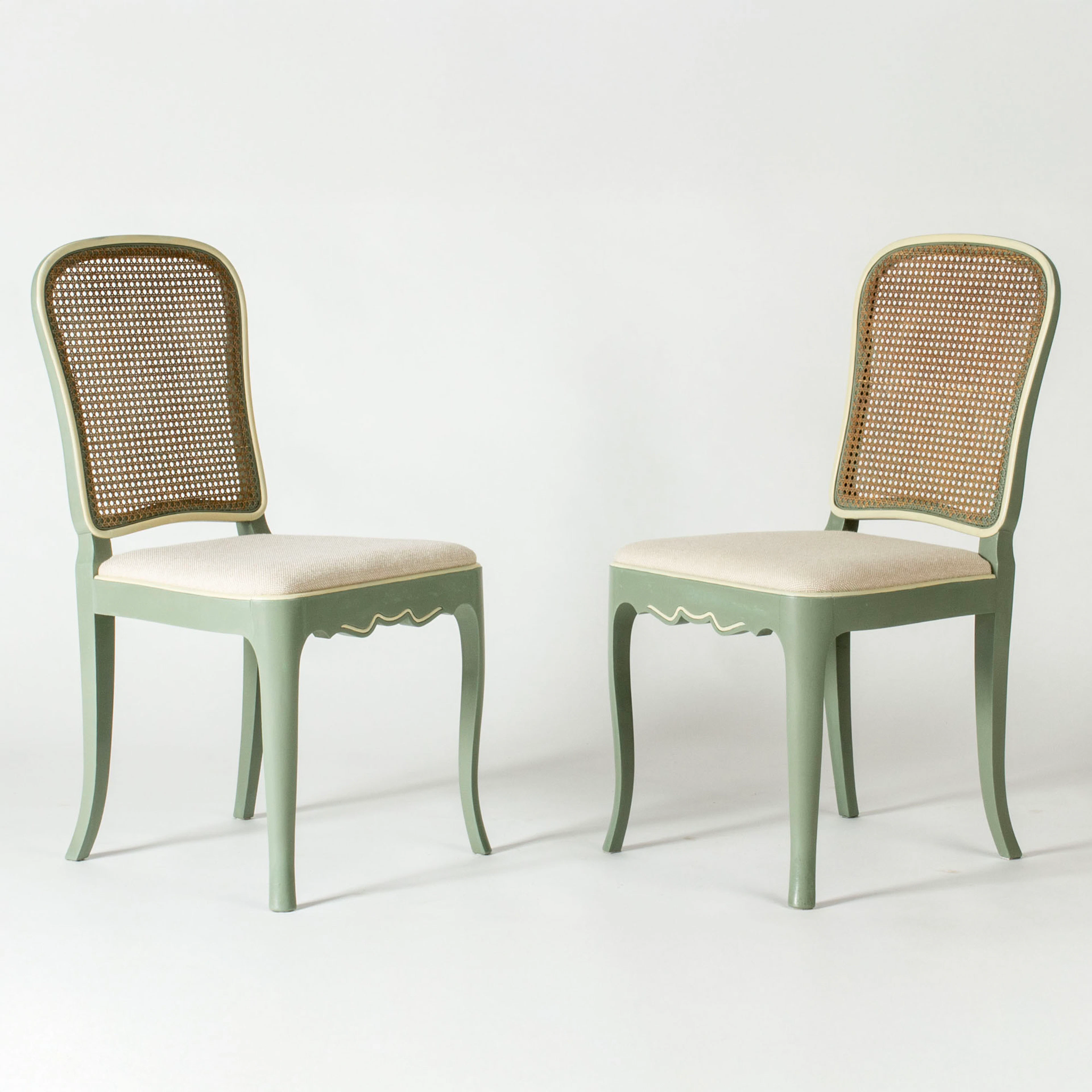 Pair of “Ängby” side chairs by Axel Einar Hjorth
