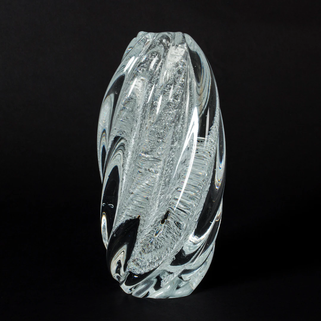 Glass vase by Tapio Wirkkala