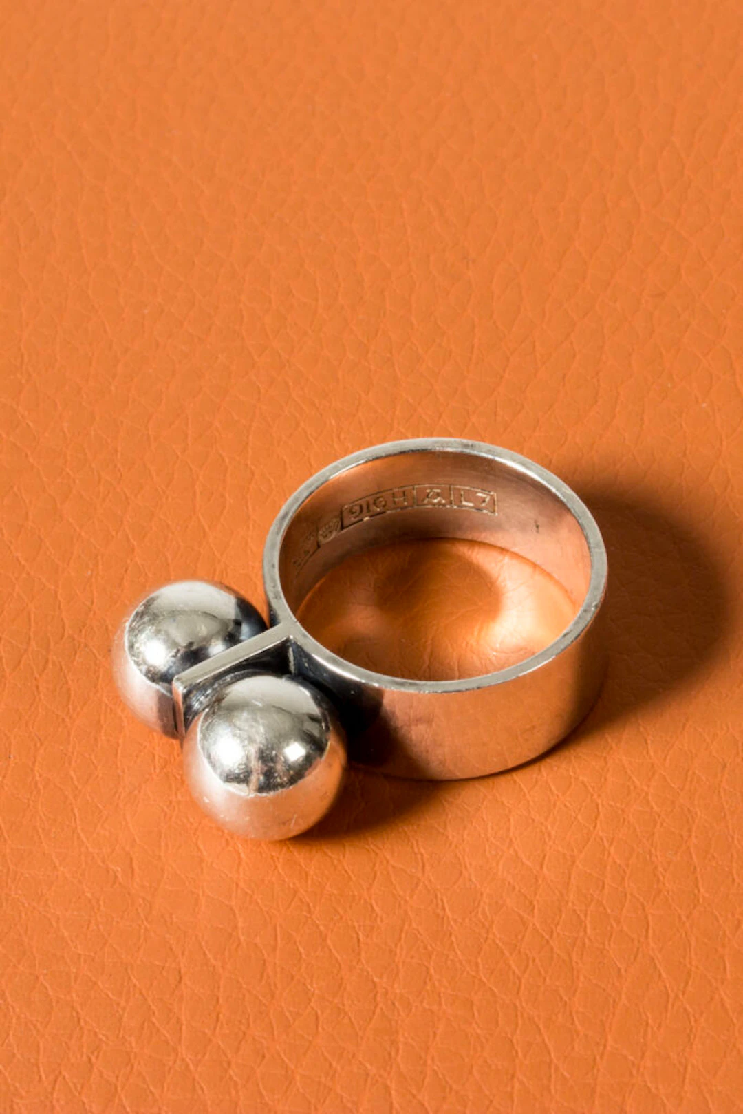 Modernist silver ring by Elis Kauppi