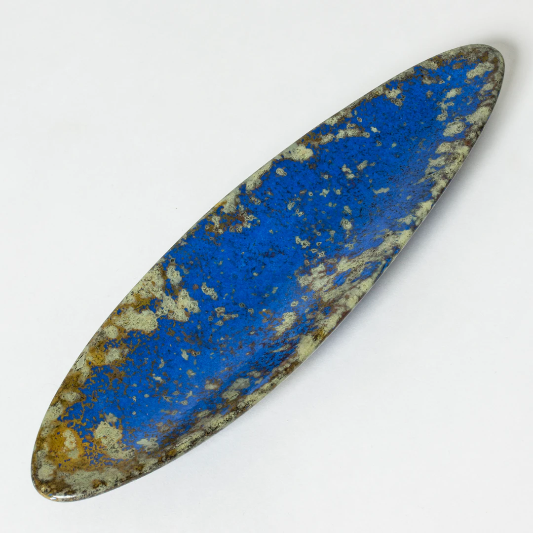 Faience platter by Hans Hedberg