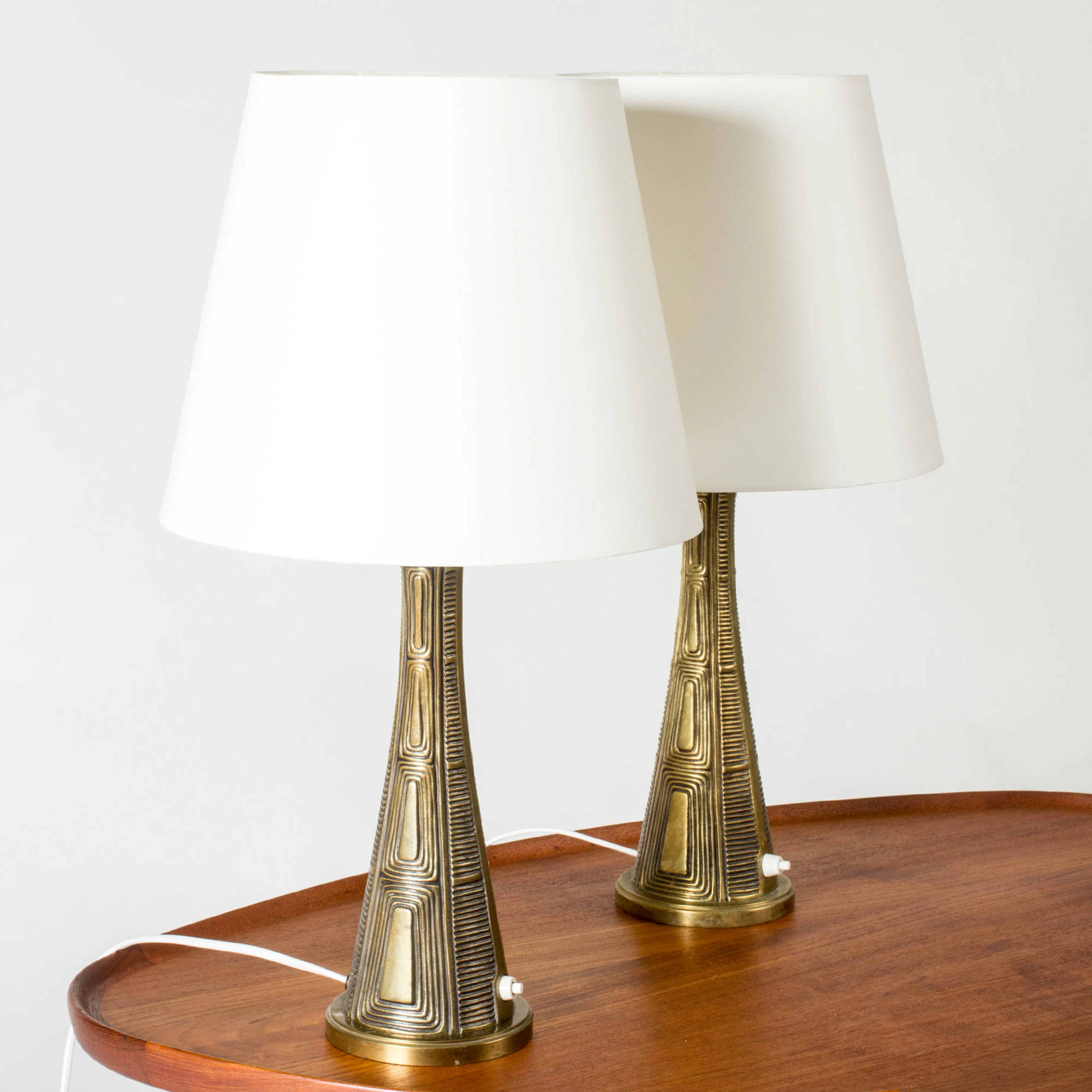 Modernist table lamps by Sonja Katzin
