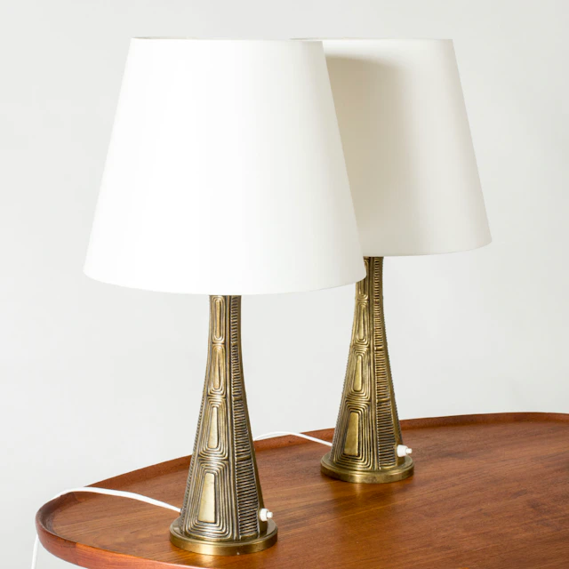 Modernist table lamps by Sonja Katzin