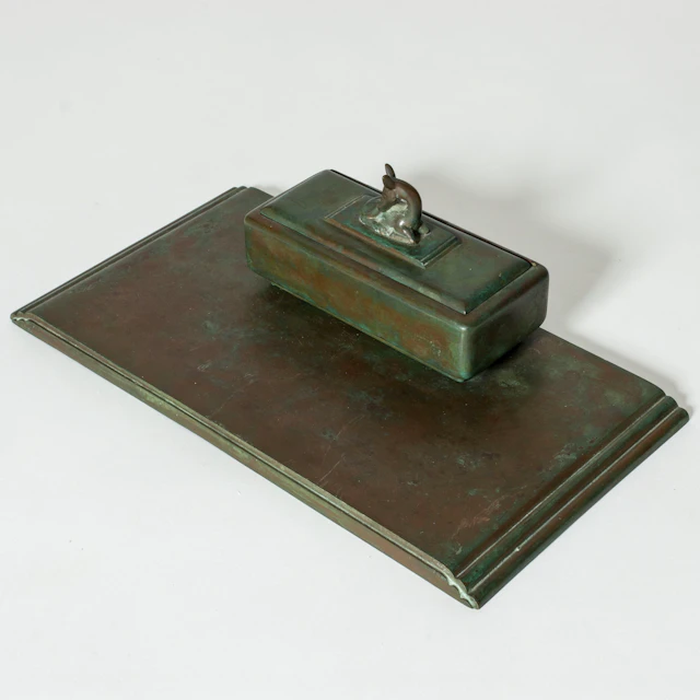 Bronze inkwell by Sune Bäckström