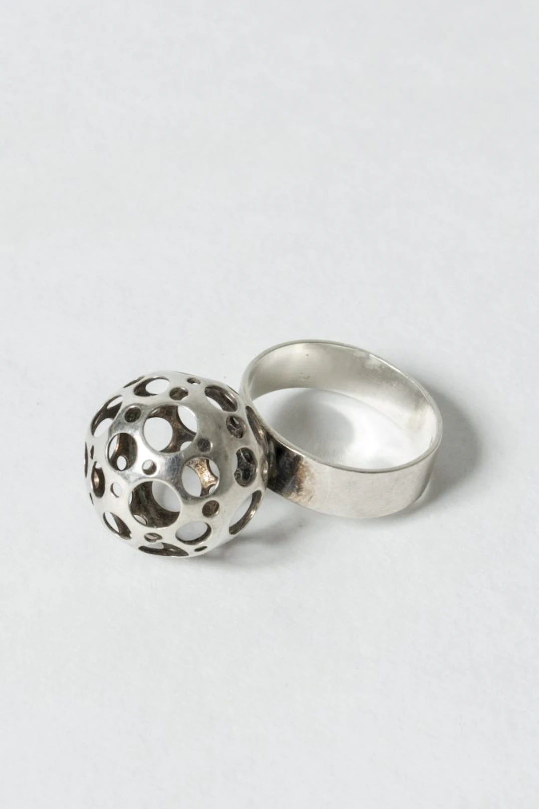Silver “Ladybird” ring by Liisa Vitali