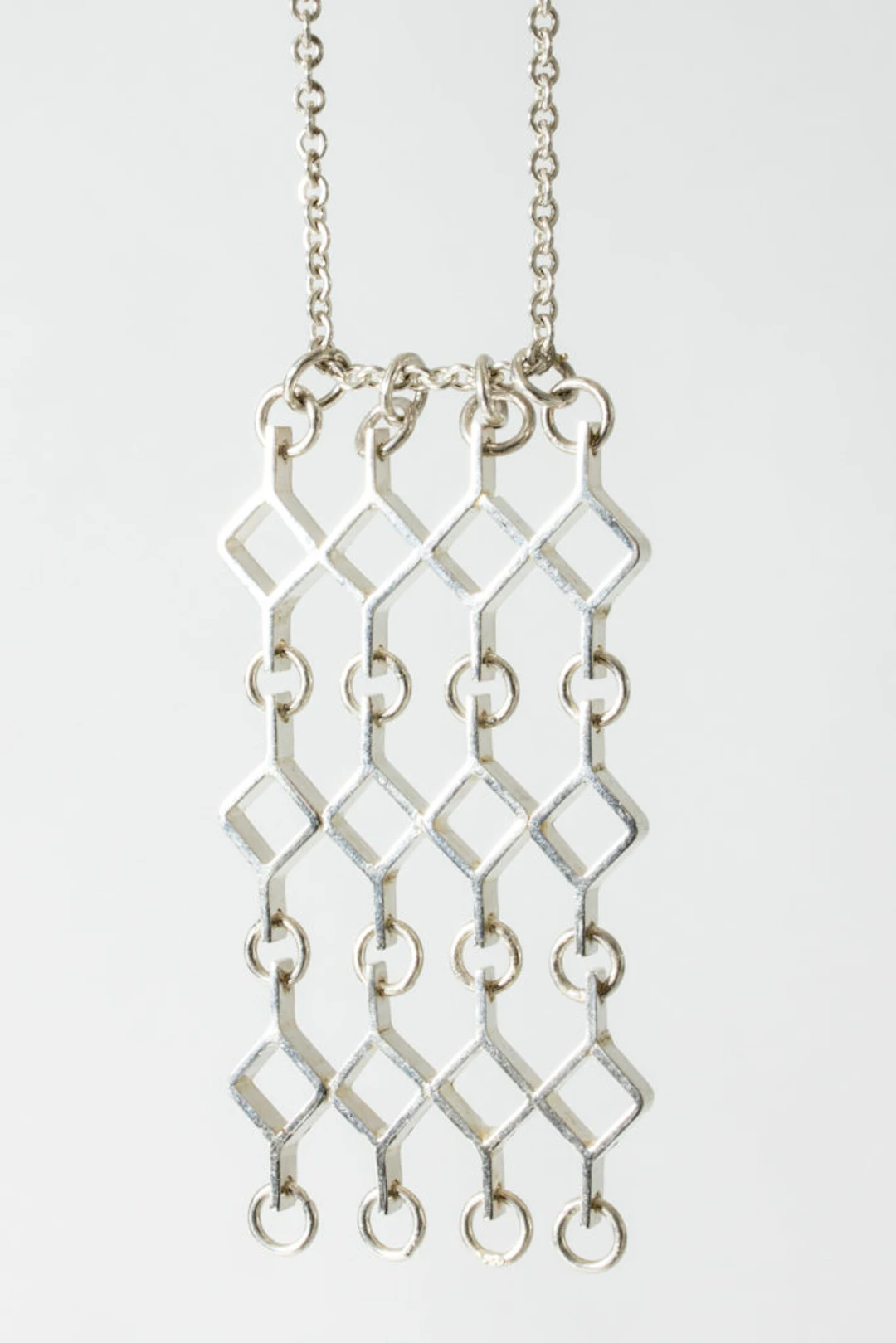 Modernist silver necklace by Jorma Laine