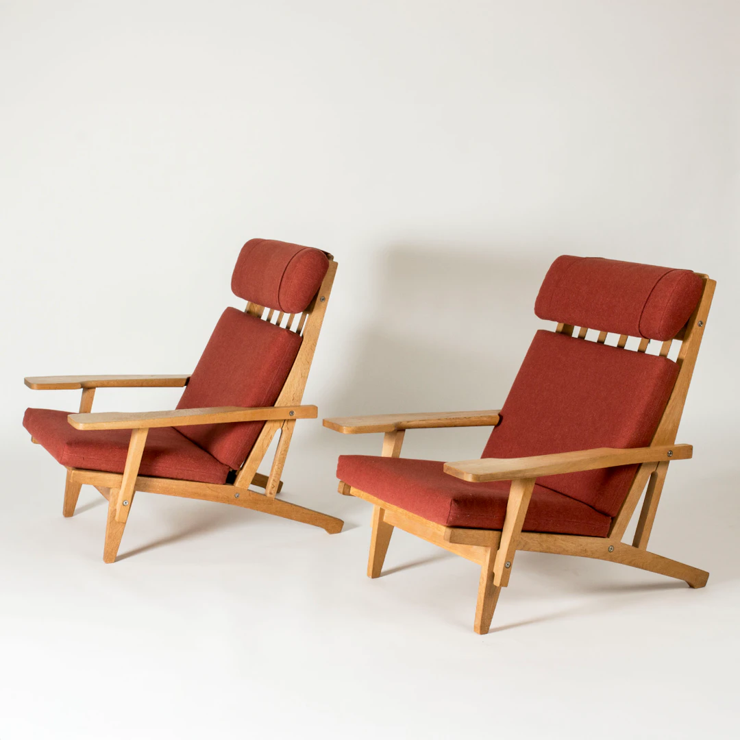 Lounge Chairs by Hans J. Wegner