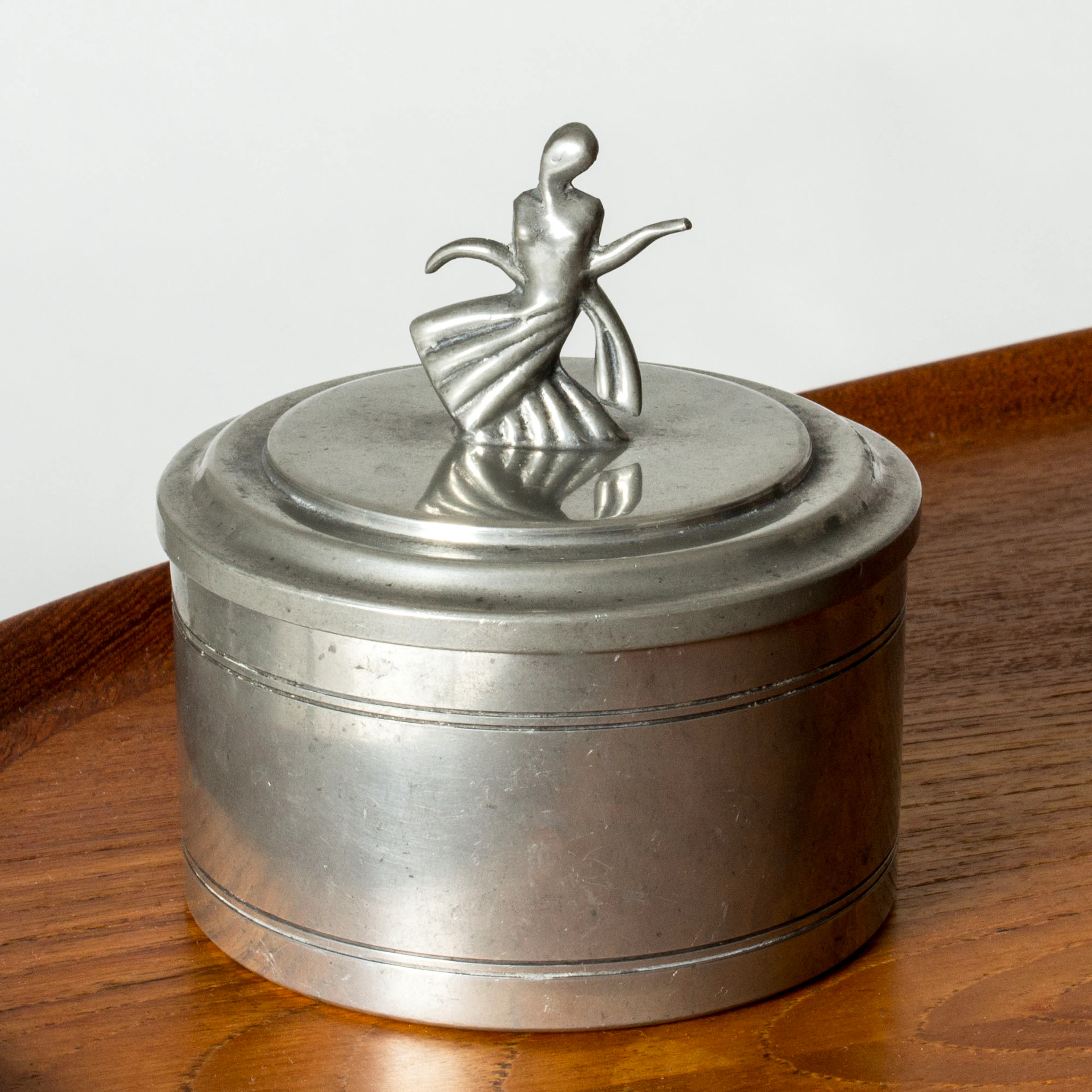 Midcentury Pewter Jar from Ystad Metall