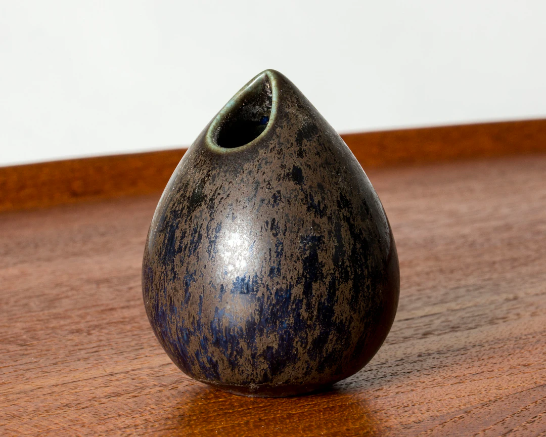 Miniature Stoneware “Gnurgla” Vase by Stig Lindberg