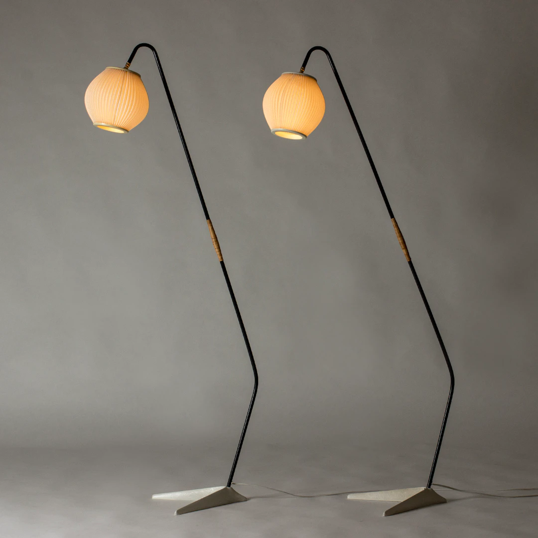 Midcentury floor lamps by Svend Aage Holm Sørensen