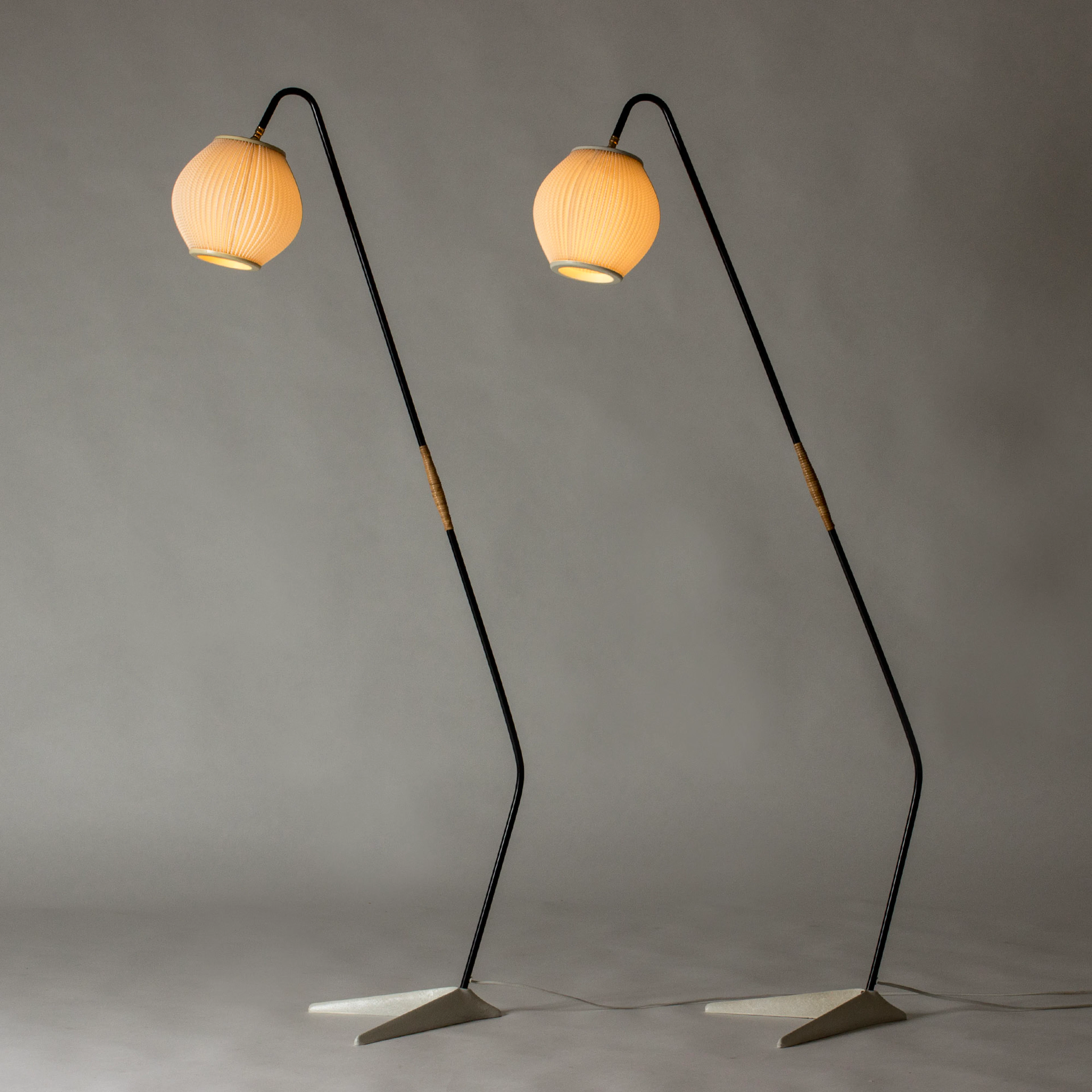 Midcentury floor lamps by Svend Aage Holm Sørensen