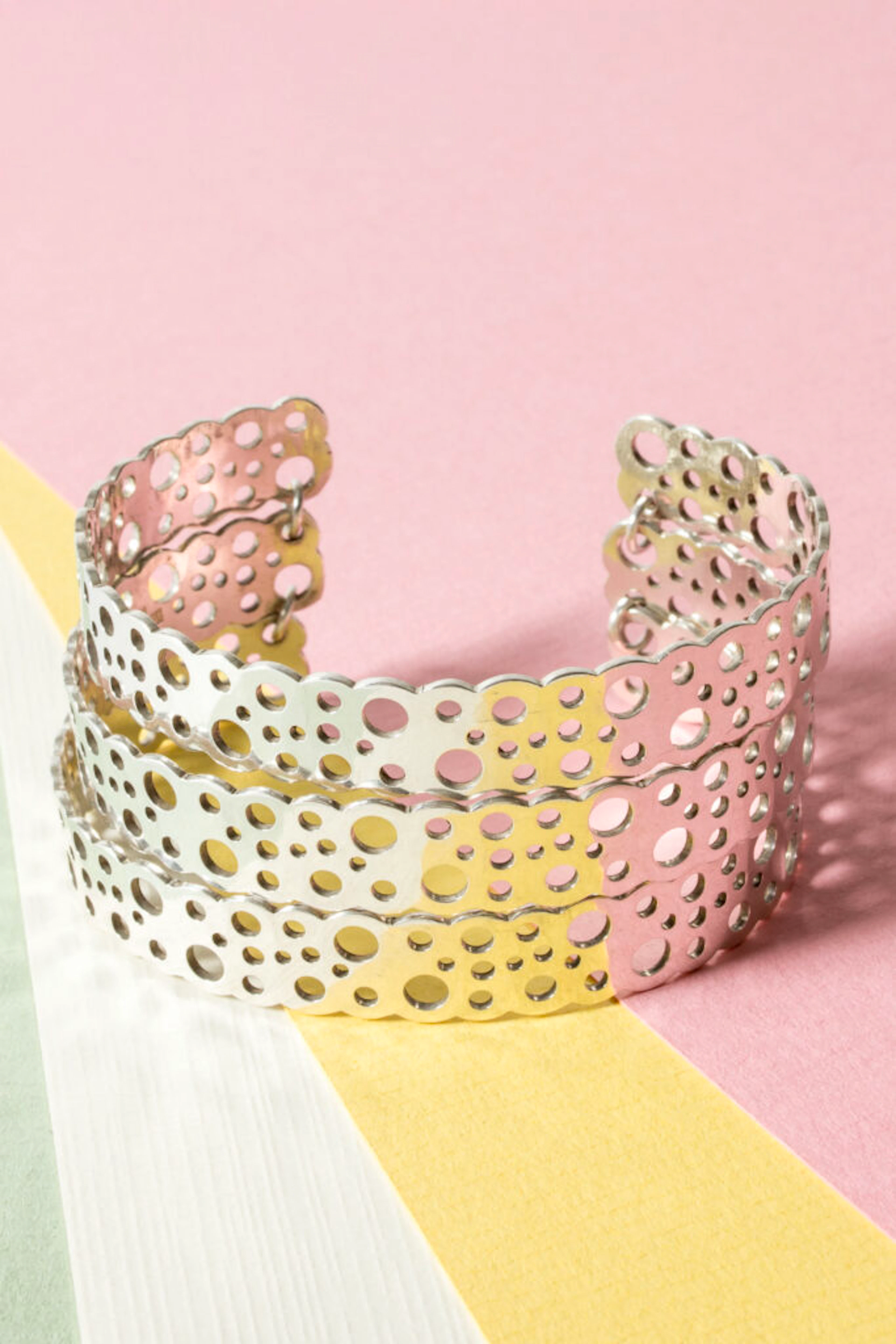 Silver “Pitsi” cuff by Liisa Vitali