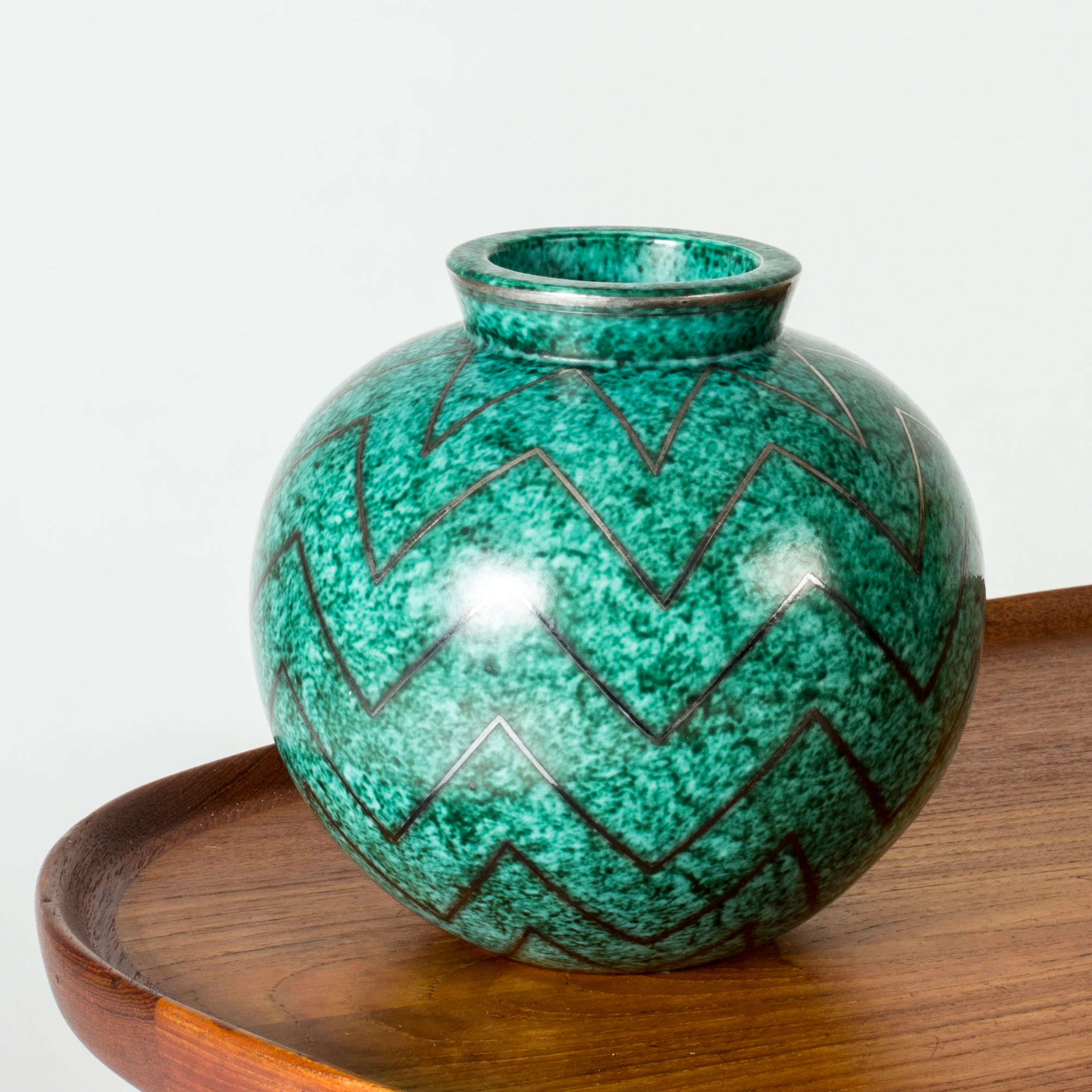 Stoneware “Argenta” vase by Wilhelm Kåge