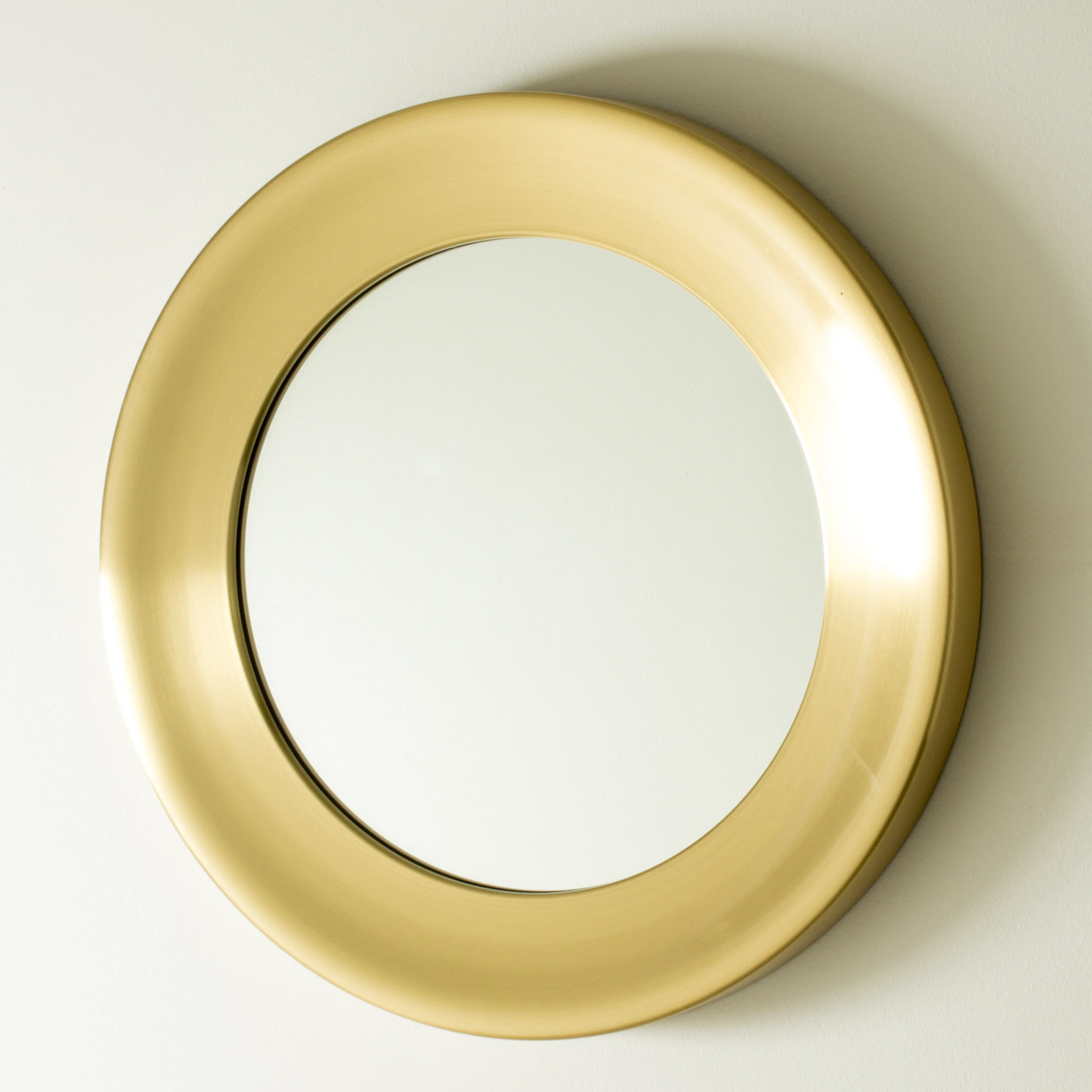 Brass wall mirror from Glasmäster i Markaryd