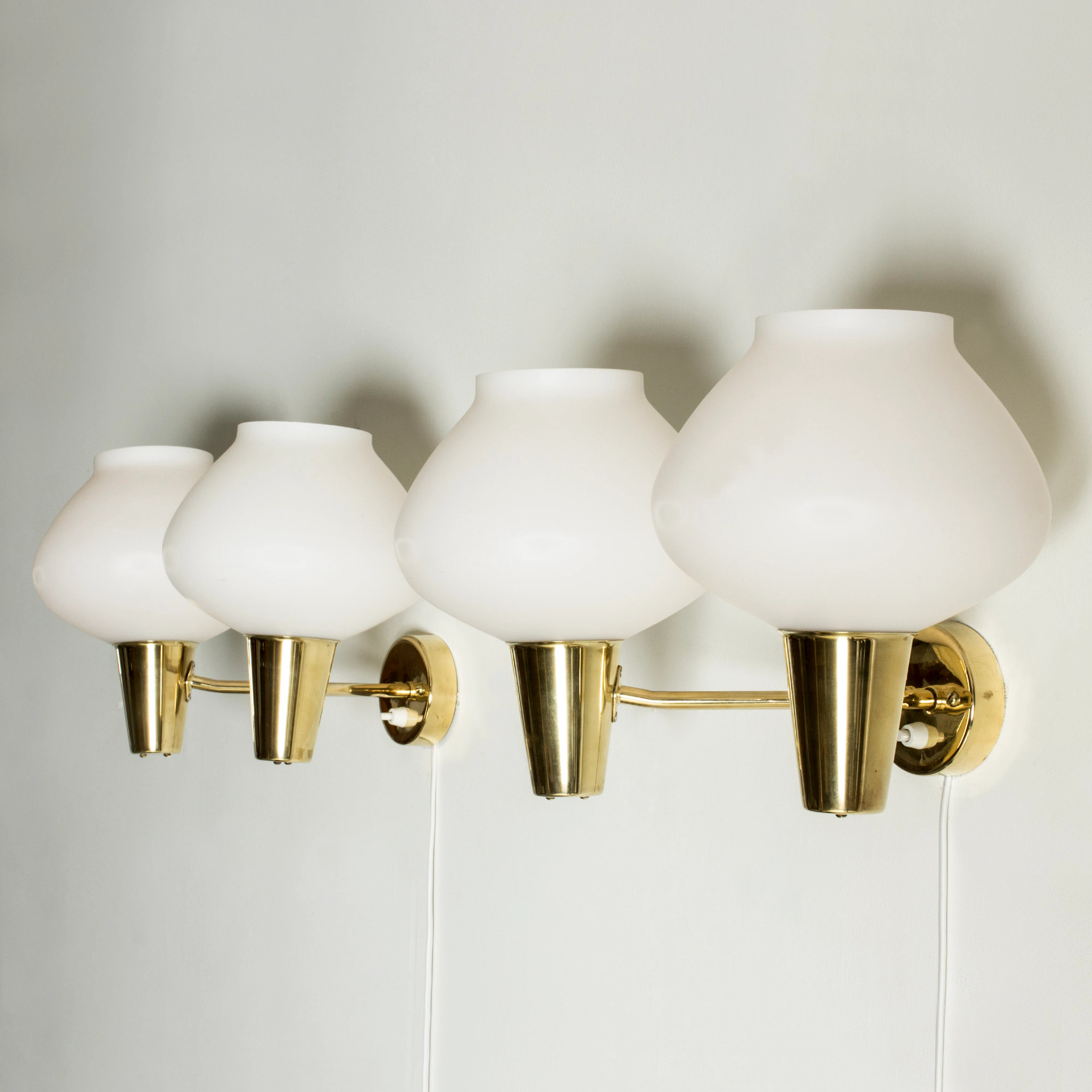 Pair of Swedish midcentury wall lamps