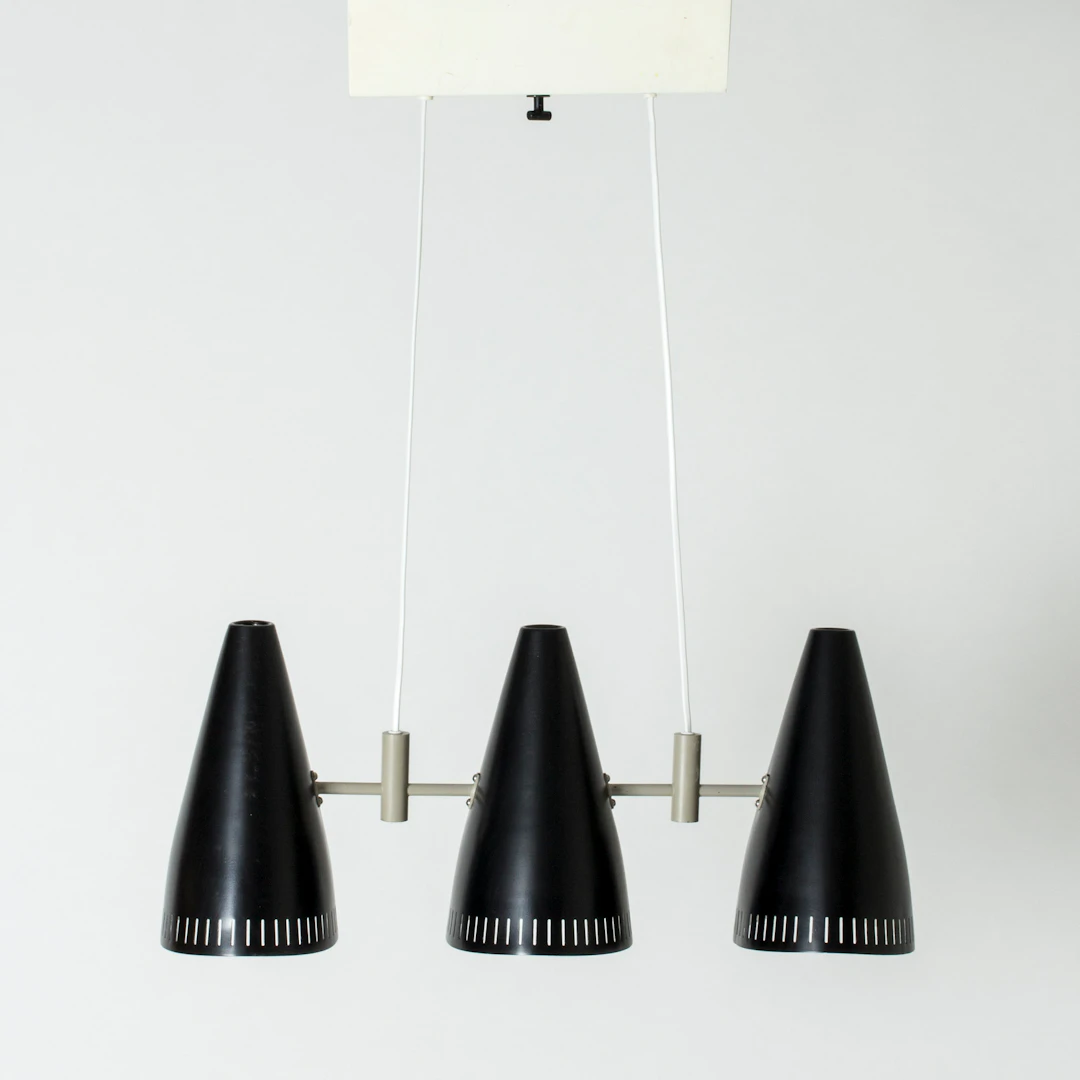 Three-shade ceiling lamp by Eje Ahlgren