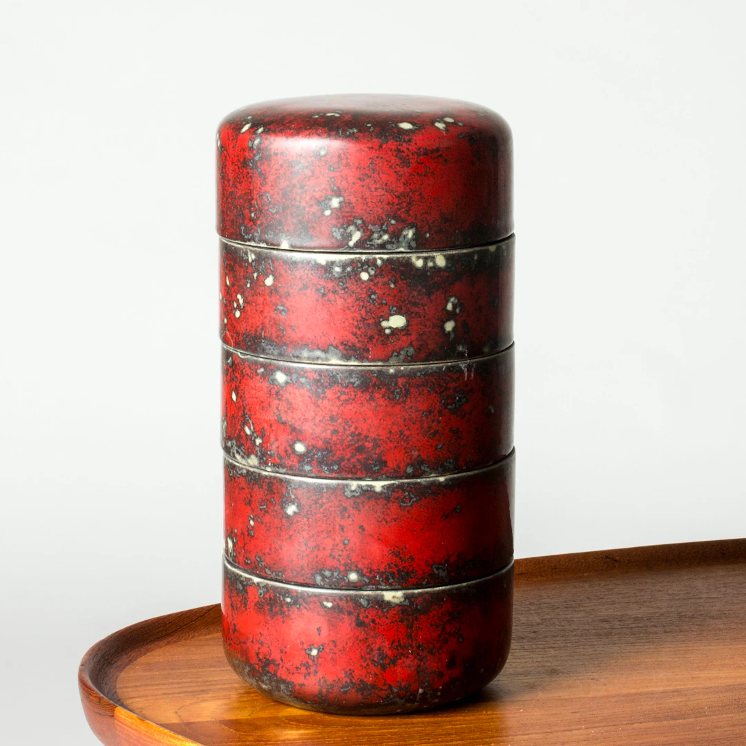 Faience Box by Hans Hedberg