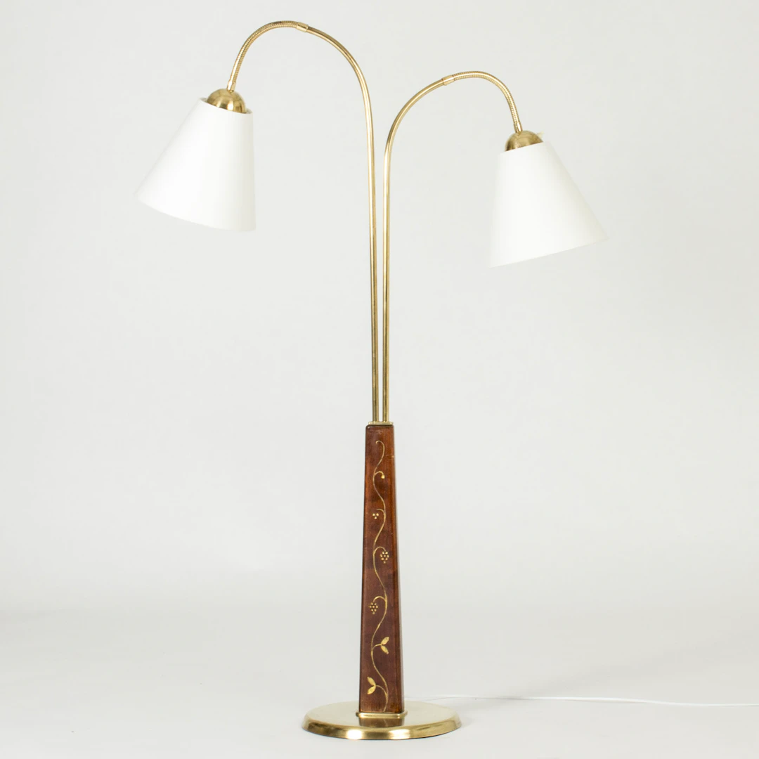 Scandinavian Modern floor lamp by Tor Wolfenstein