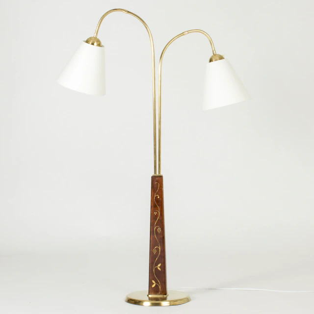 Scandinavian Modern floor lamp by Tor Wolfenstein
