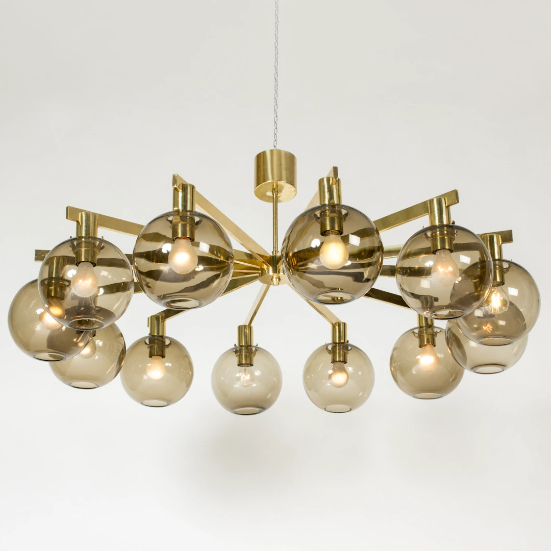 Midcentury chandelier by Hans-Agne Jakobsson