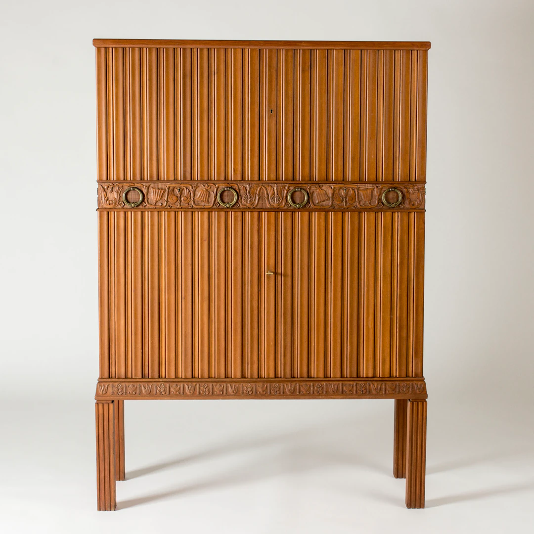 Swedish Modern Pine Cabinet