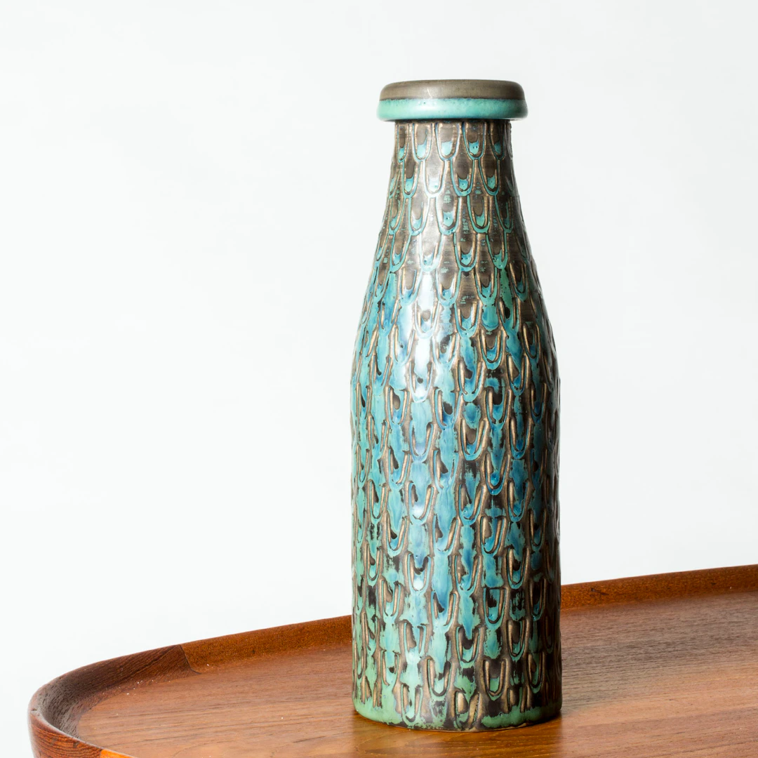 Stoneware vase by Stig Lindberg
