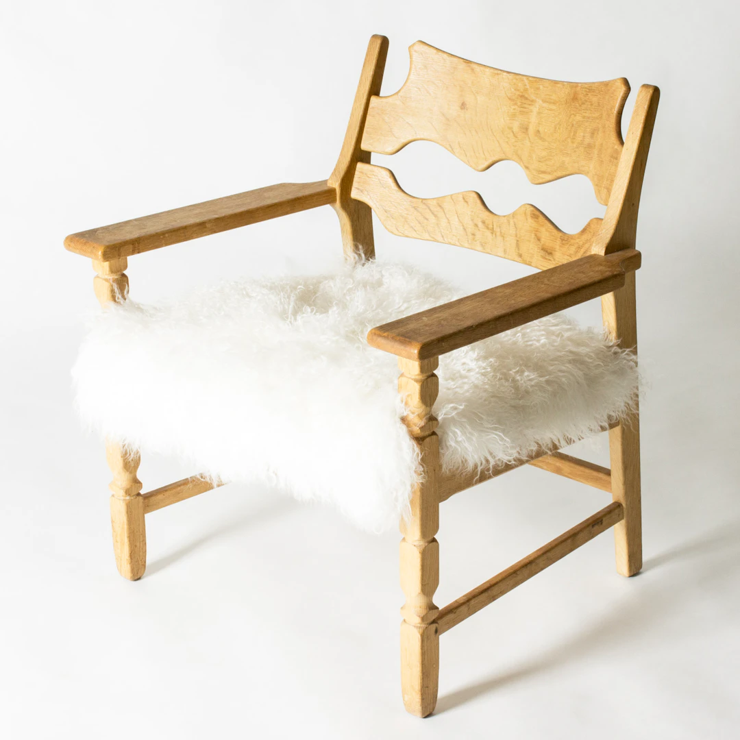 Midcentury “Razorblade” lounge chair by Henning Kjærnulf