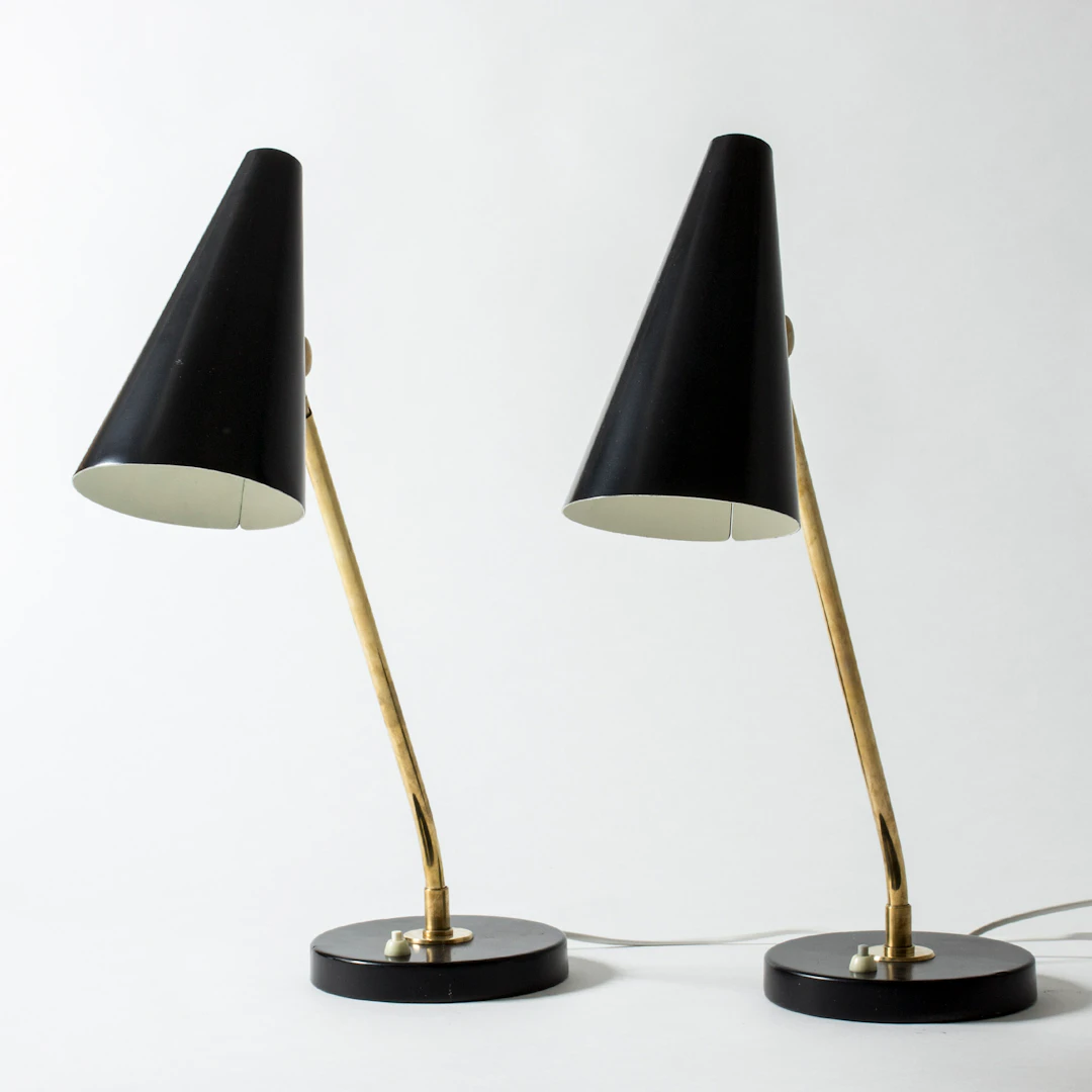 Pair of table lamps by Bertil Brisborg