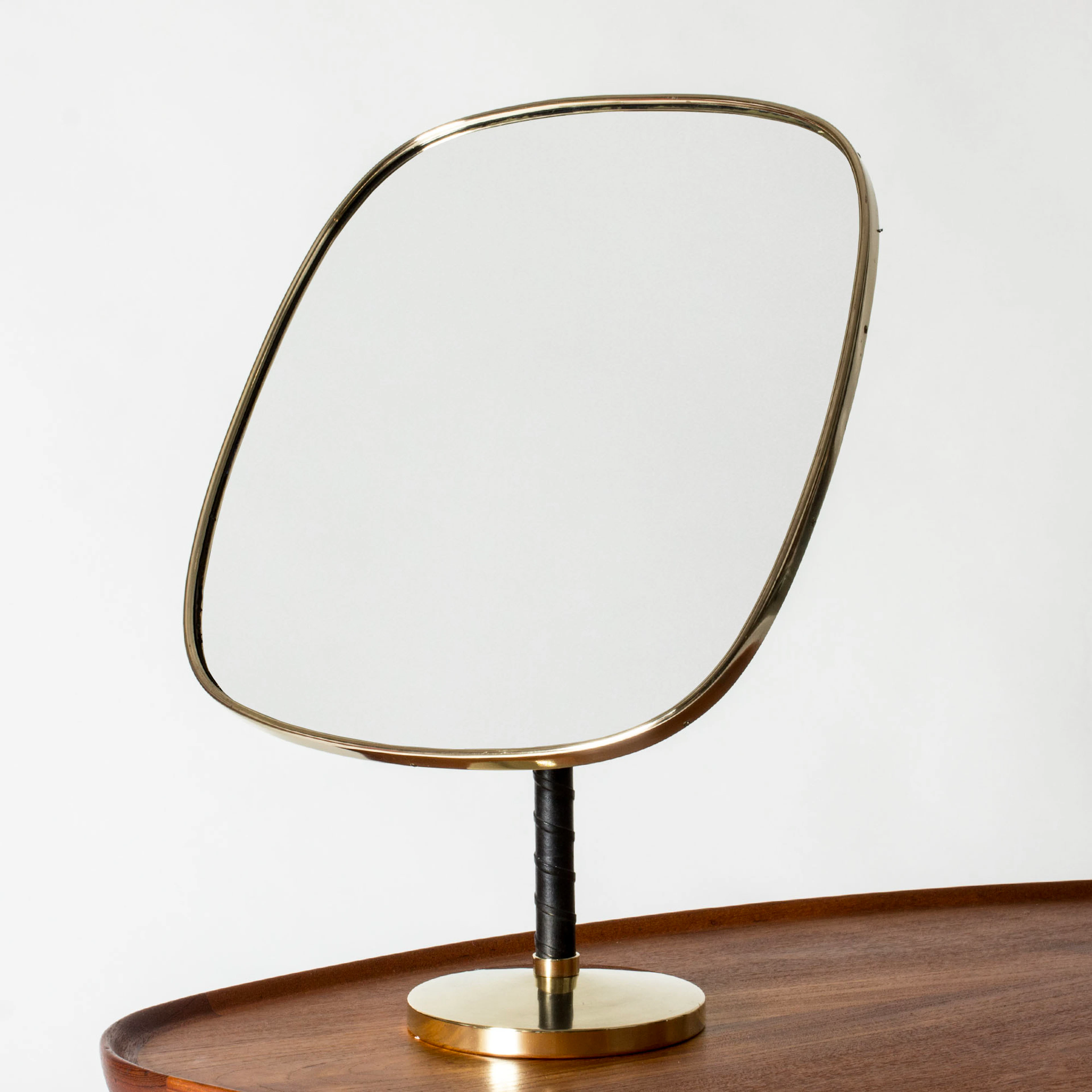 Modernist “Futura” table mirror by David Rosén