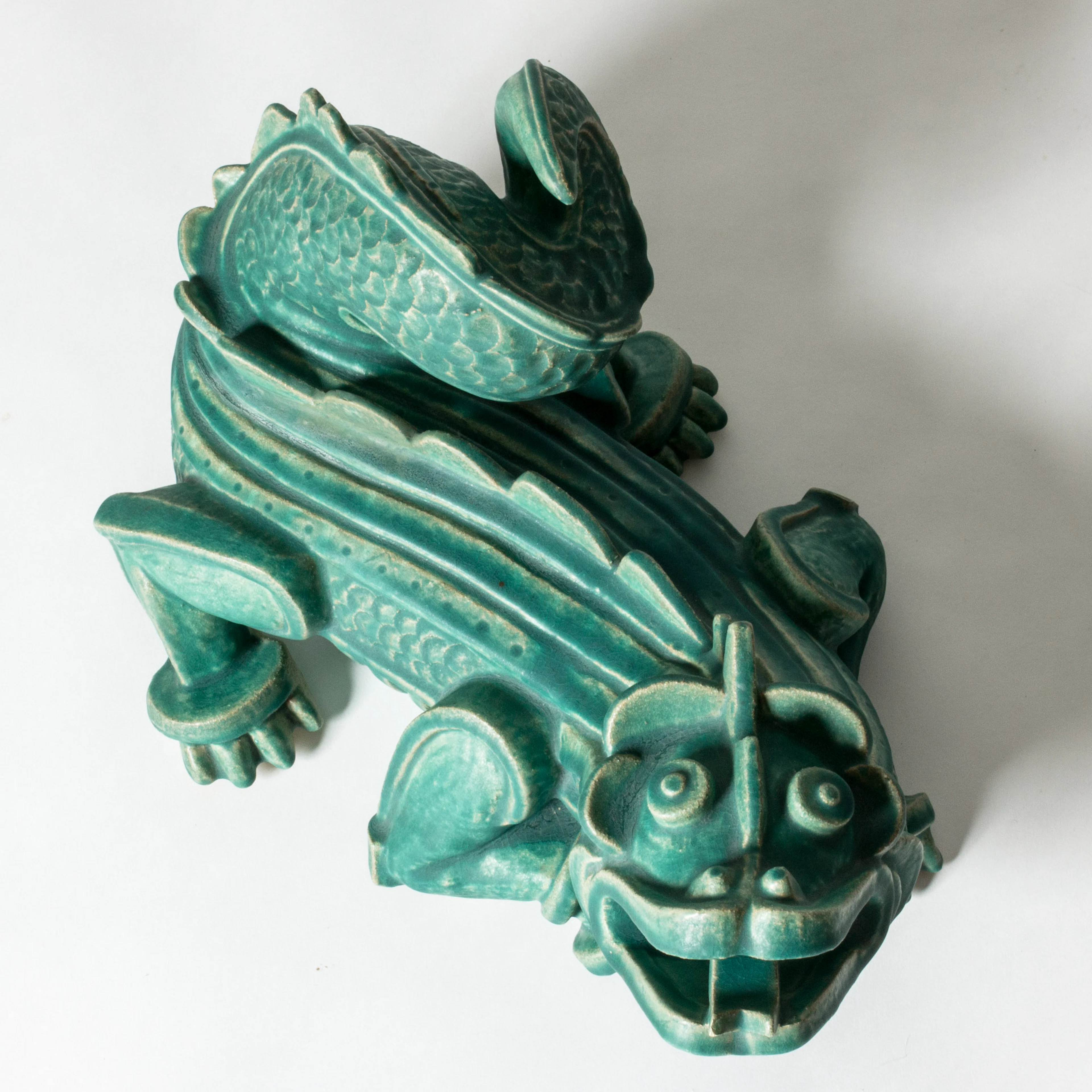 Unique Dragon Sculpture by Wilhelm Kåge