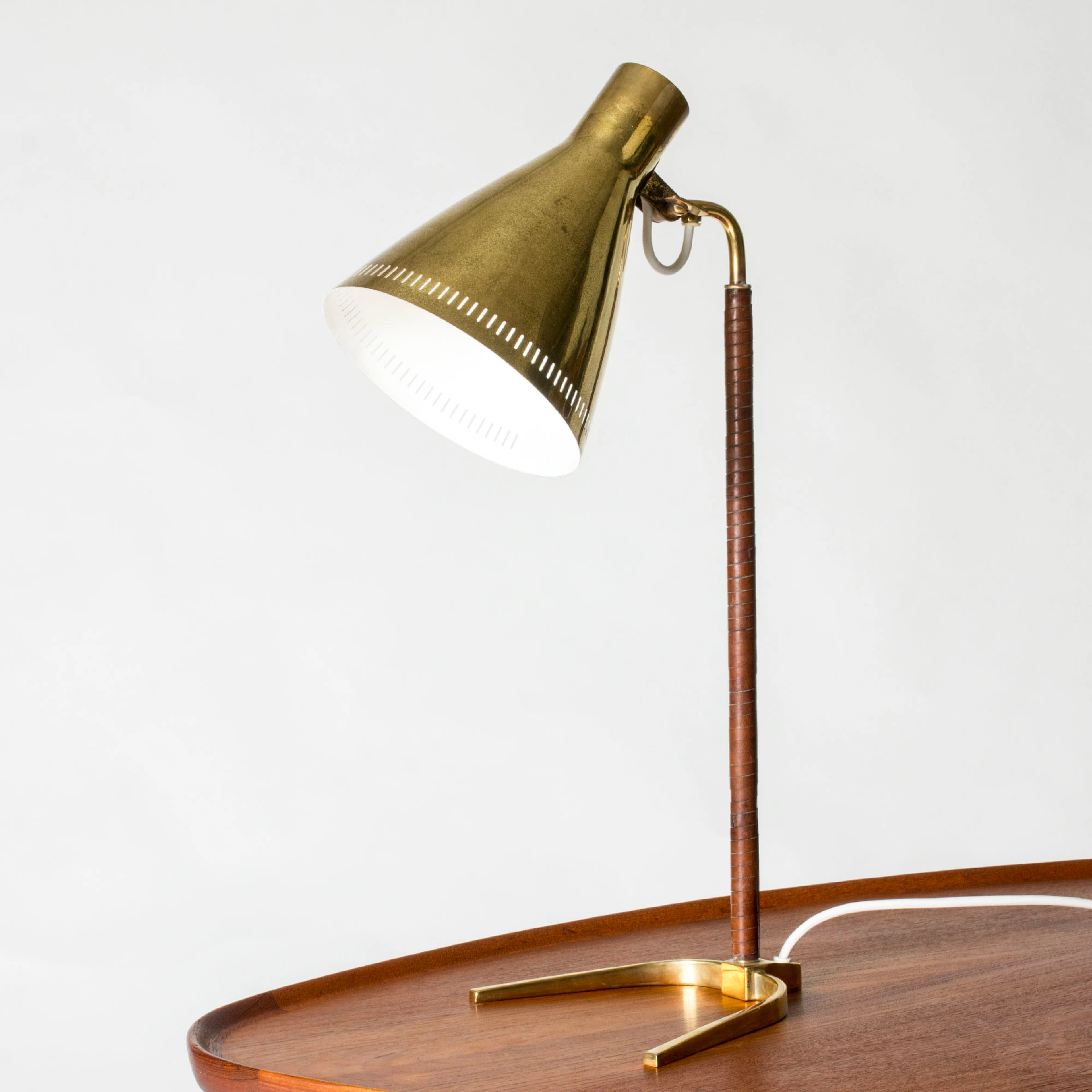 Modernist “Horseshoe” Table Lamp by Paavo Tynell