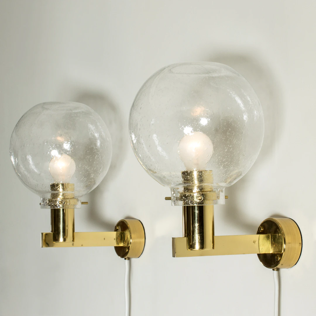 Pair of wall lamps by Hans-Agne Jakobsson