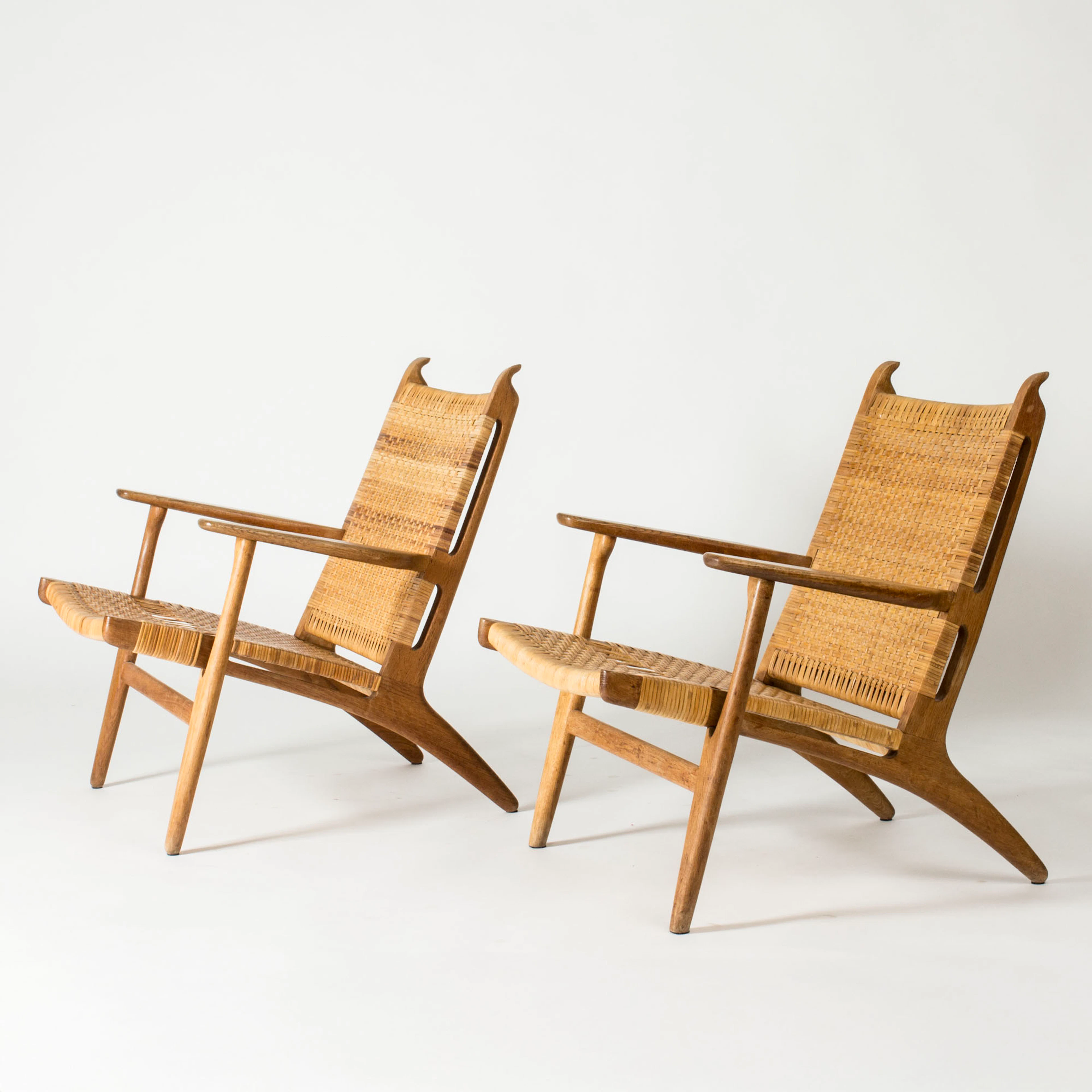 Midcentury “CH-27” Lounge Chairs by Hans J. Wegner