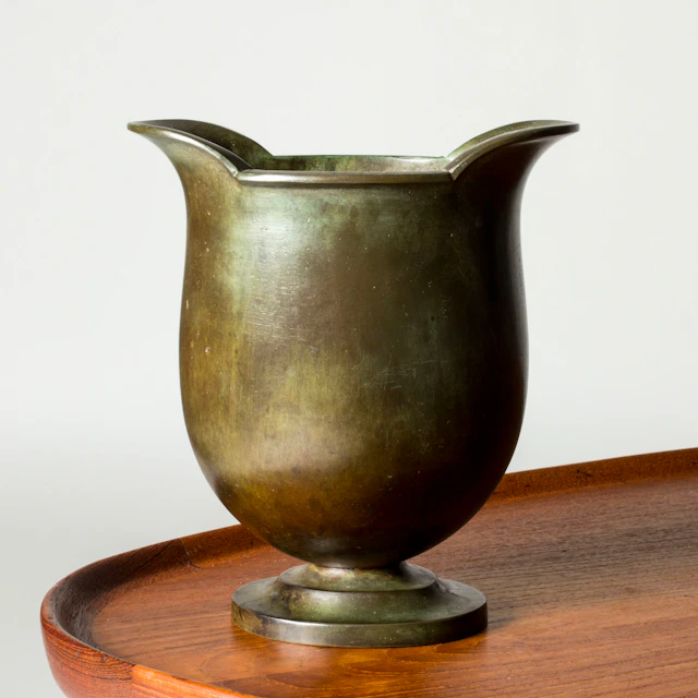 Modernist Bronze Vase from GAB