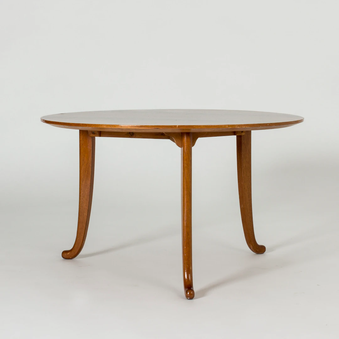 Rare 1940s mahogany coffee table by Josef Frank