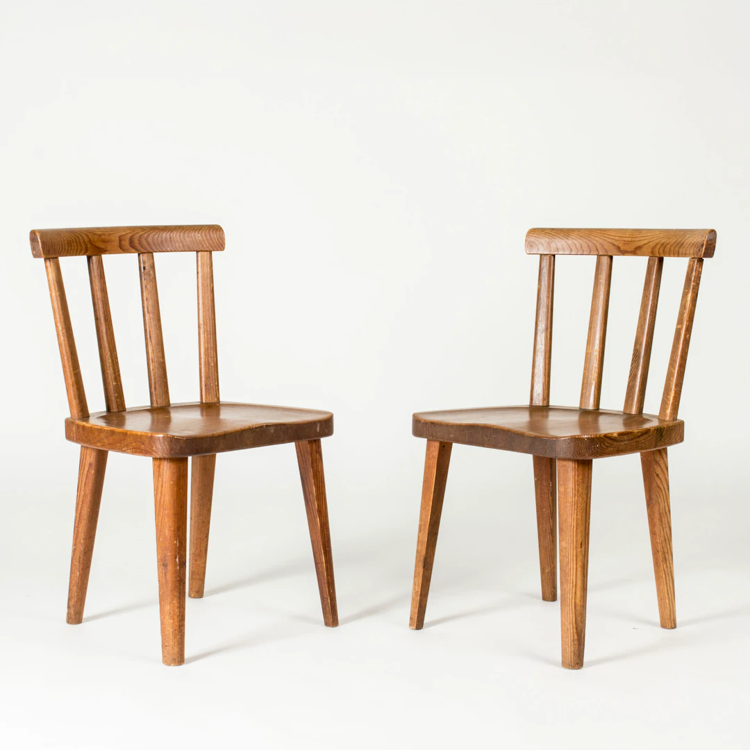 “Utö” Pine Chairs by Axel Einar Hjorth