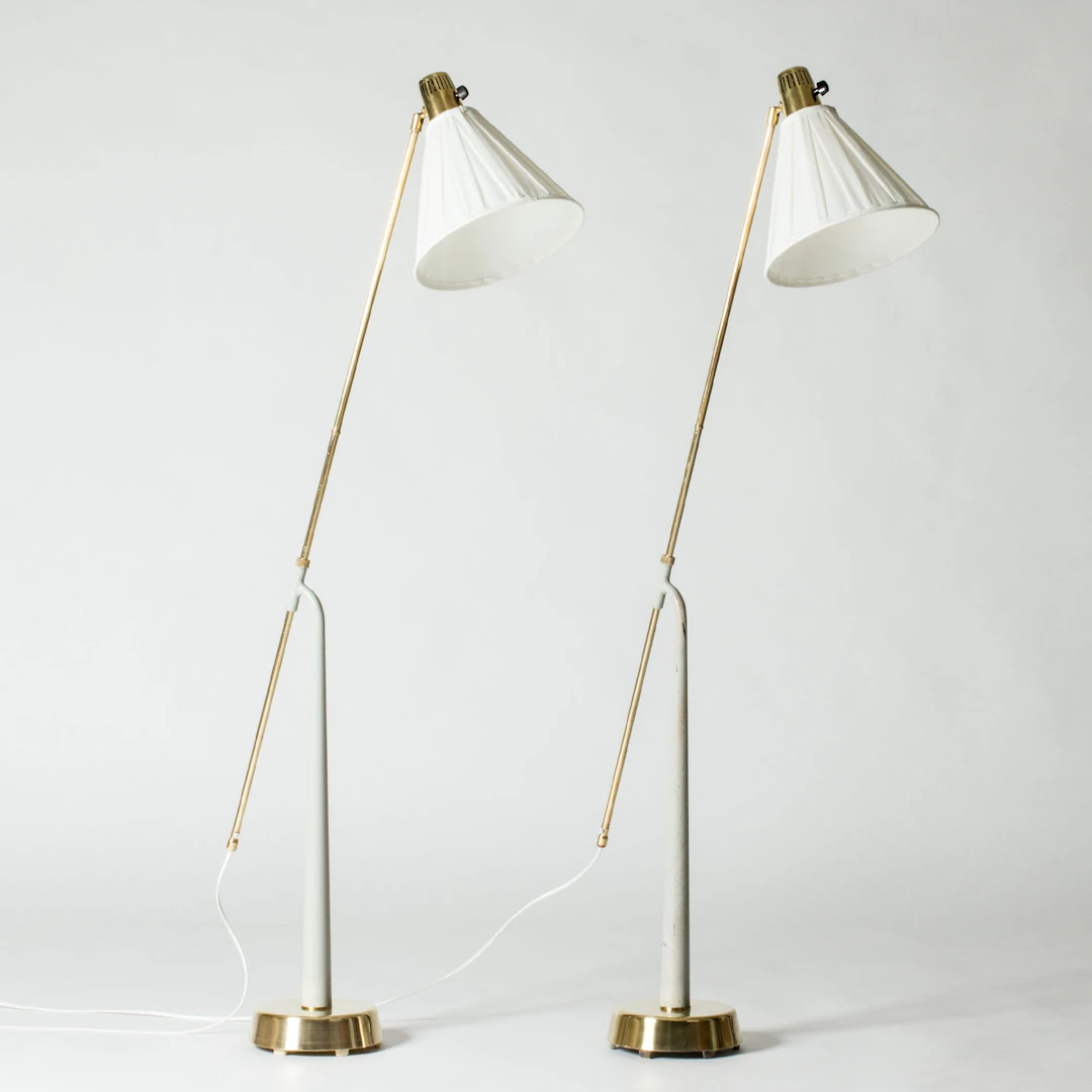Modernist floor lamps by Hans Bergström