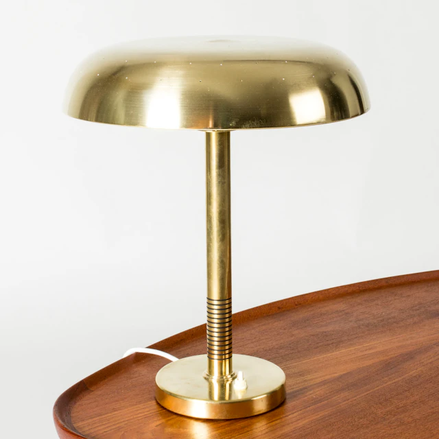 Brass table lamp from Boréns